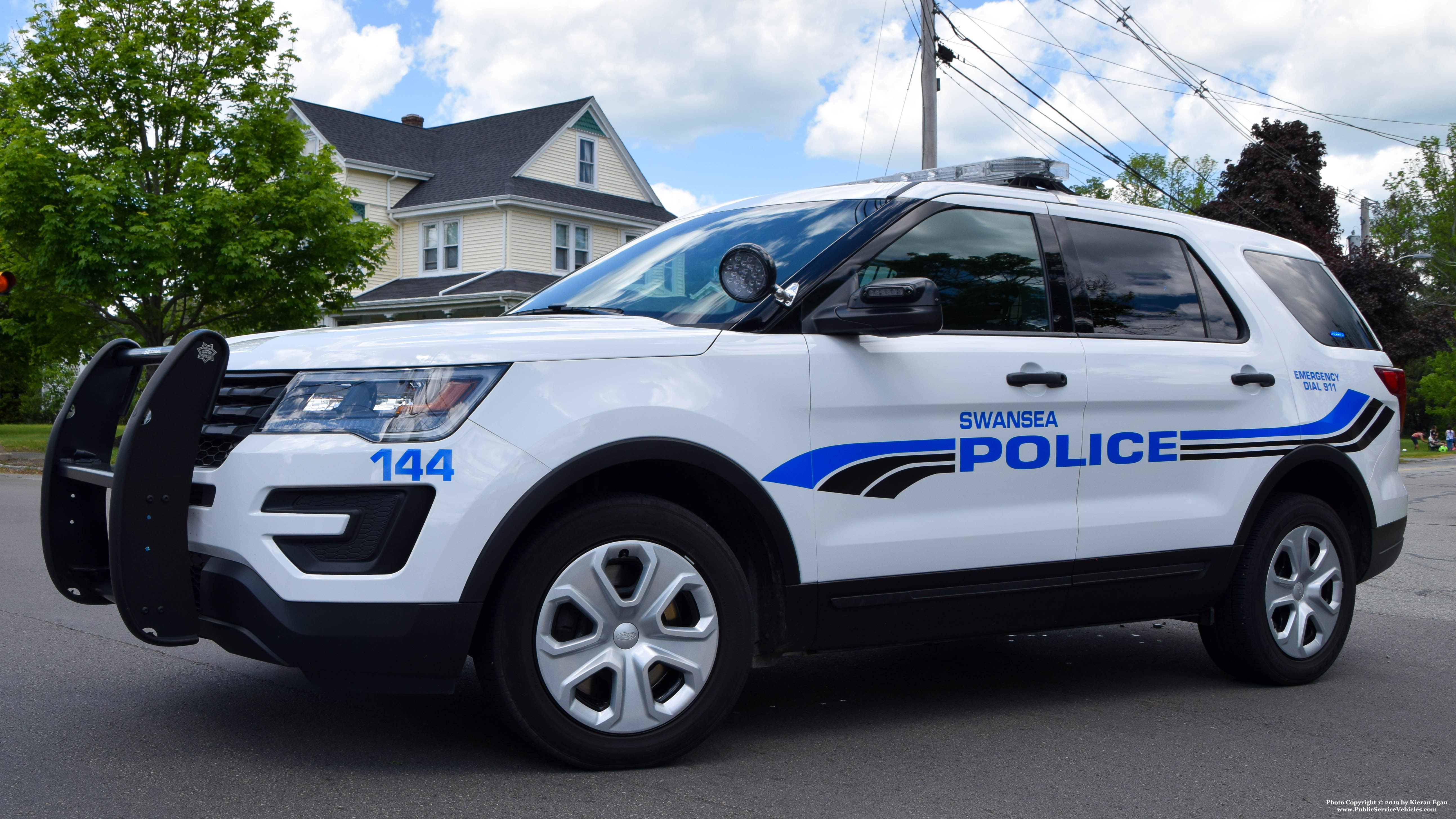 A photo  of Swansea Police
            Cruiser 144, a 2018 Ford Police Interceptor Utility             taken by Kieran Egan