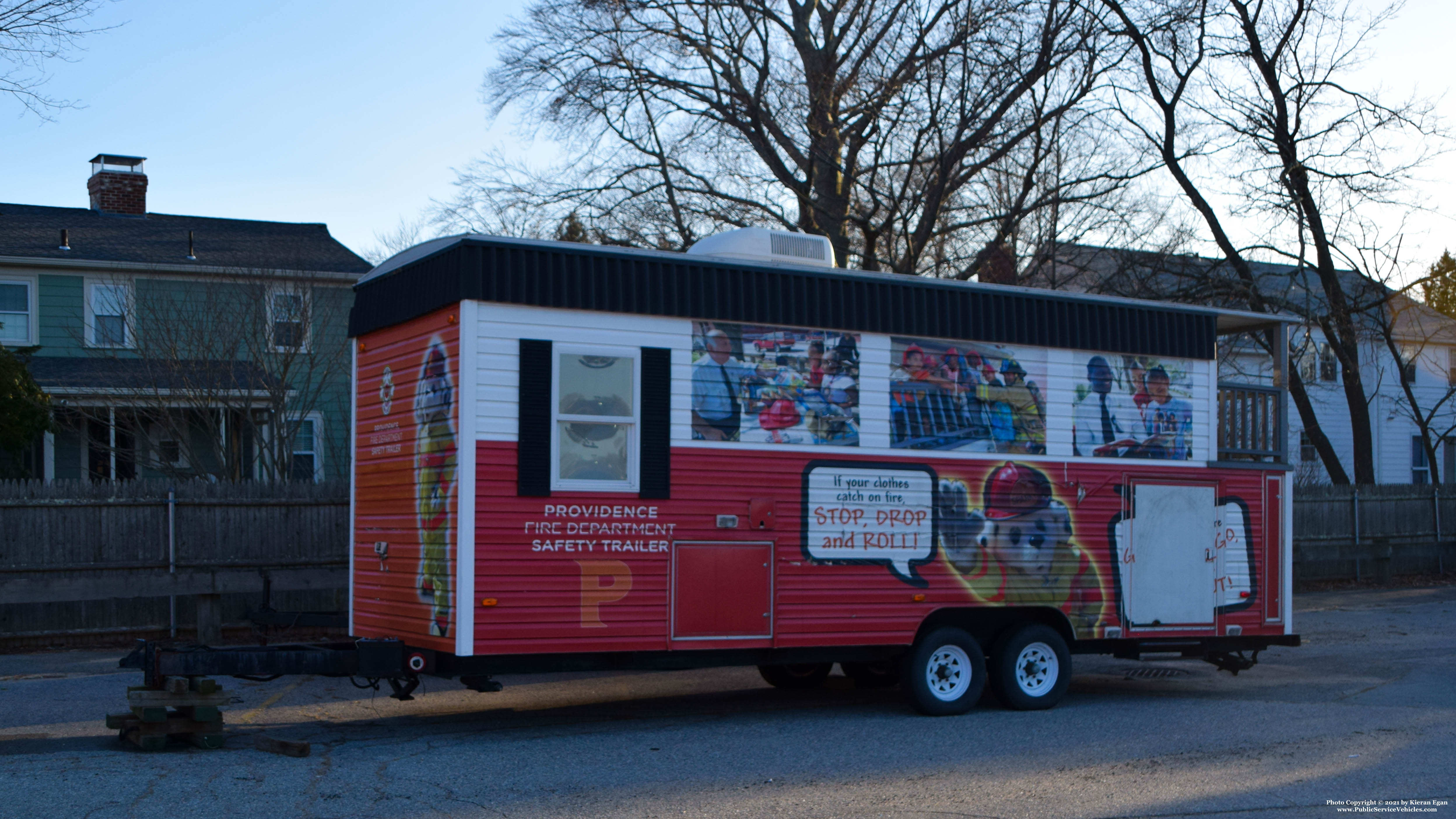 A photo  of Providence Fire
            Fire Safety Trailer, a 1990-2012 Trailer             taken by Kieran Egan