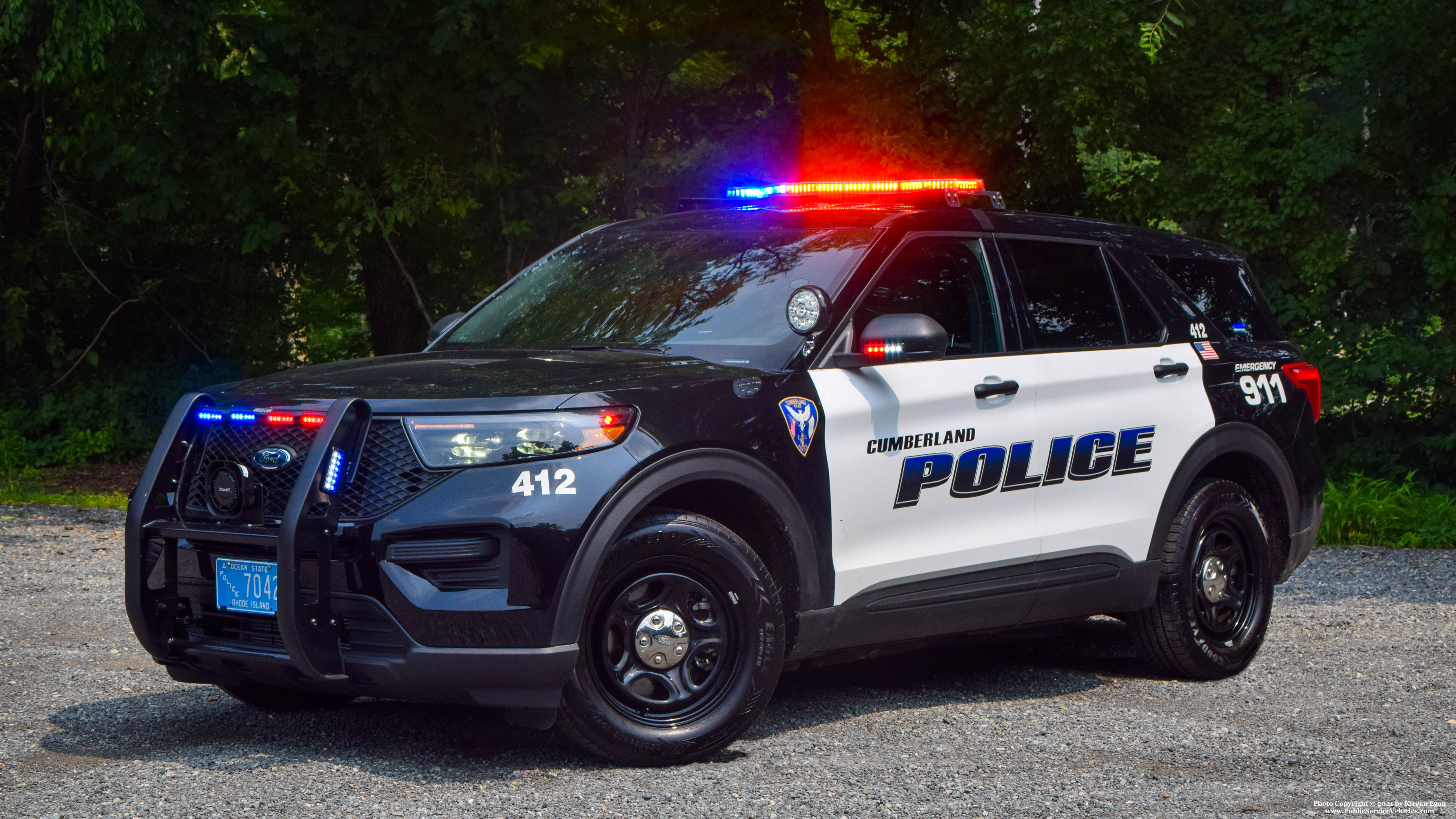 A photo  of Cumberland Police
            Cruiser 412, a 2021 Ford Police Interceptor Utility             taken by Kieran Egan