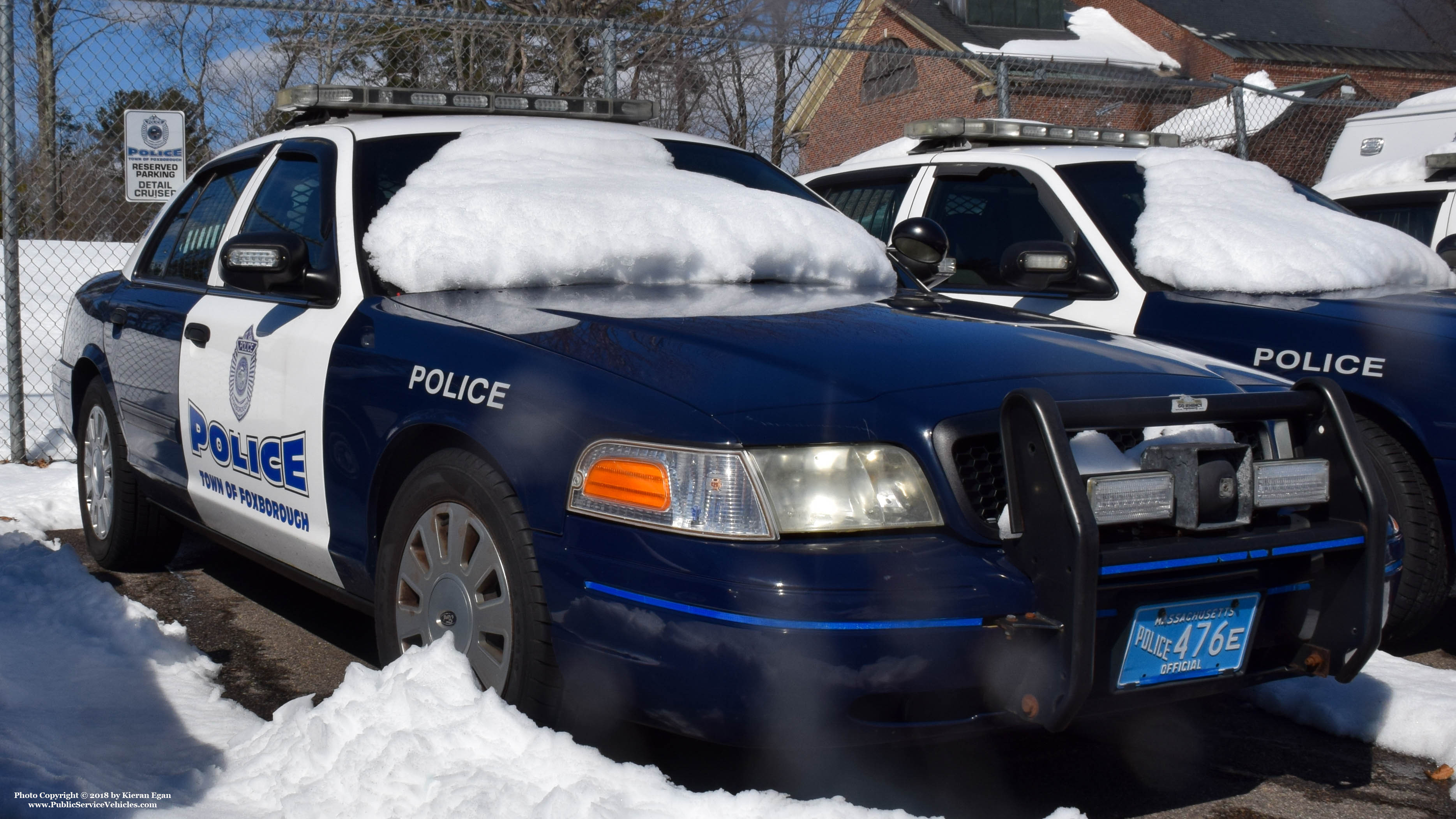 A photo  of Foxborough Police
            Cruiser 45, a 2009-2011 Ford Crown Victoria Police Interceptor             taken by Kieran Egan