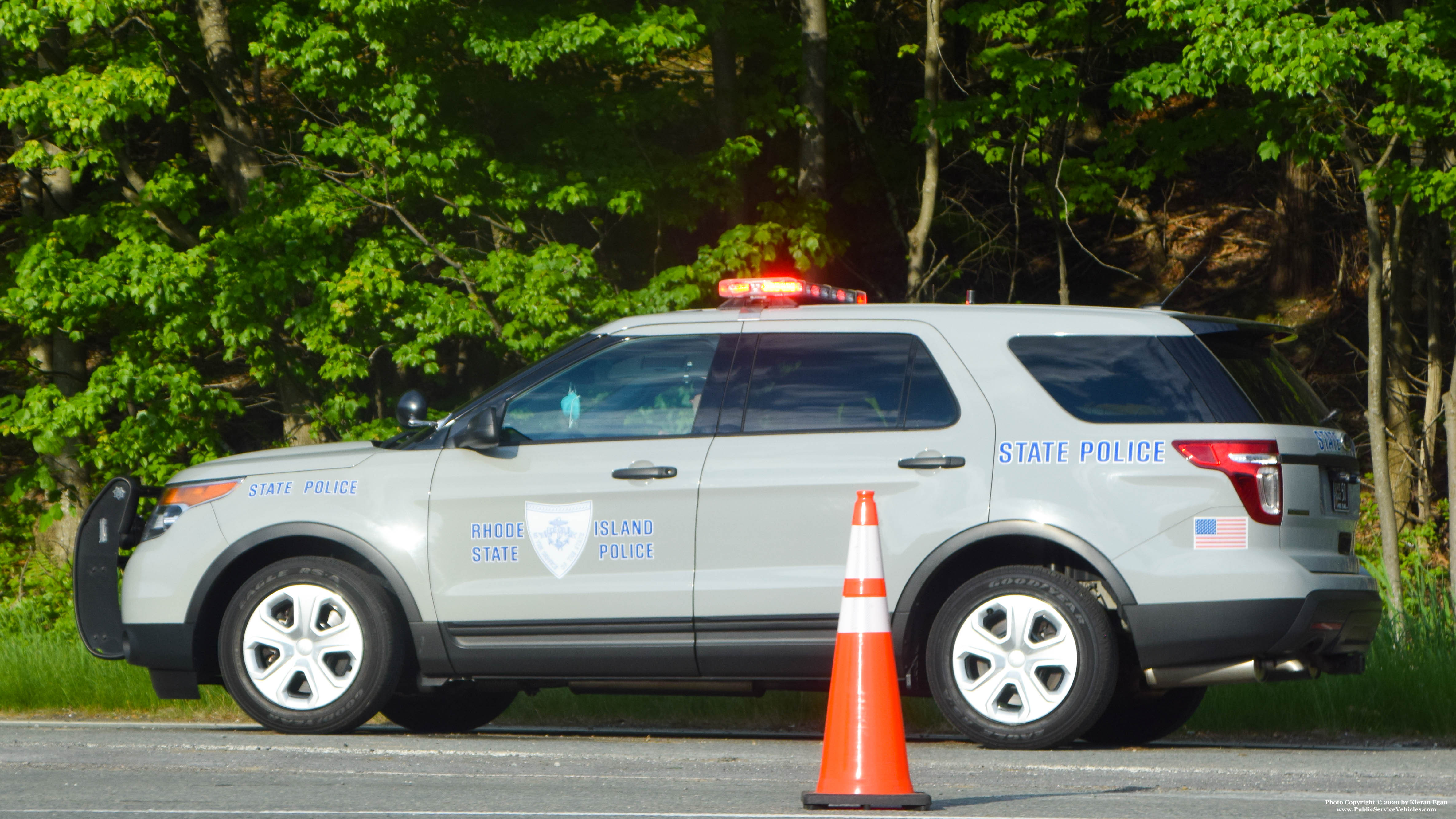 A photo  of Rhode Island State Police
            Cruiser 50, a 2013 Ford Police Interceptor Utility             taken by Kieran Egan