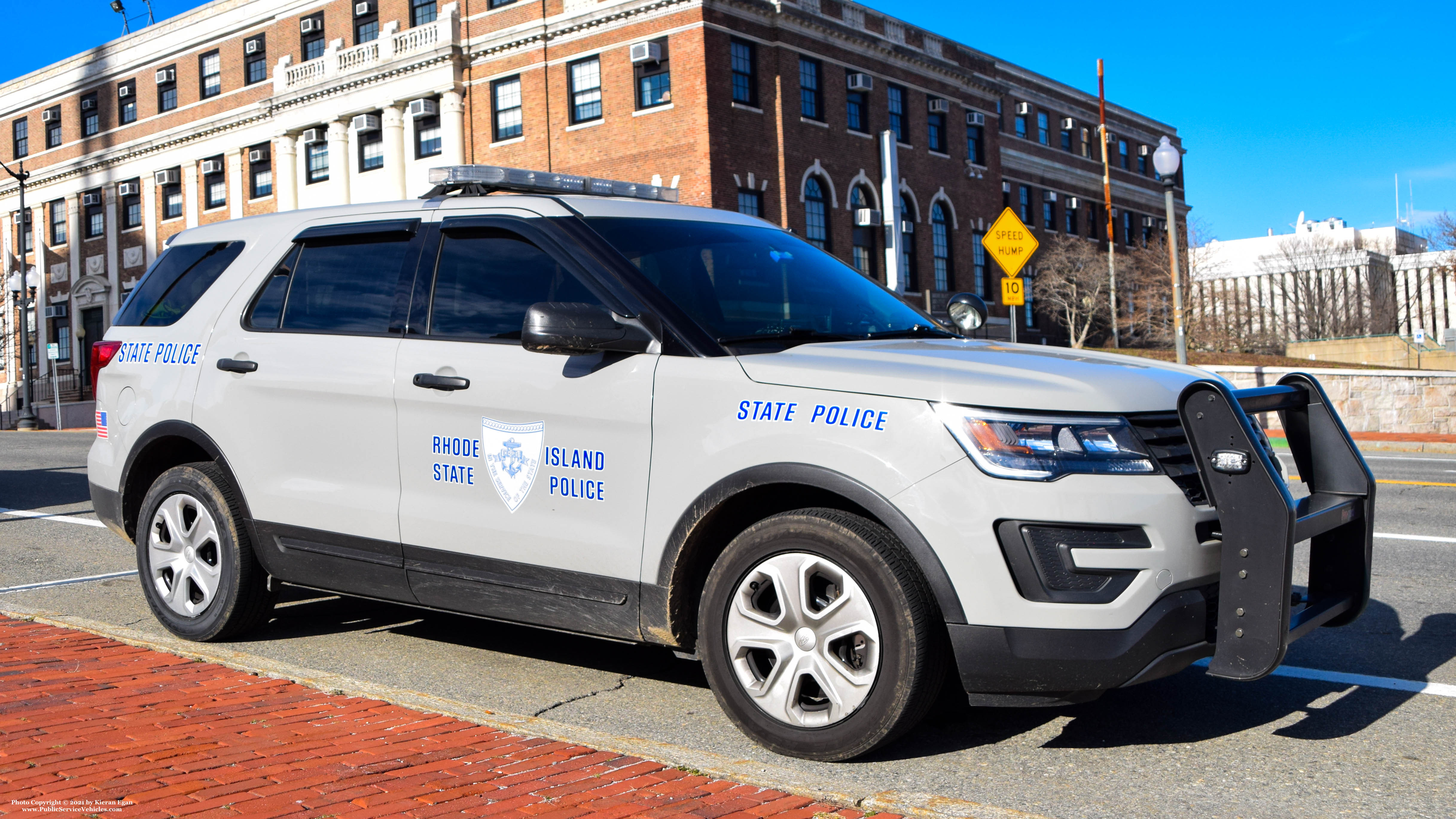 A photo  of Rhode Island State Police
            Cruiser 238, a 2017 Ford Police Interceptor Utility             taken by Kieran Egan