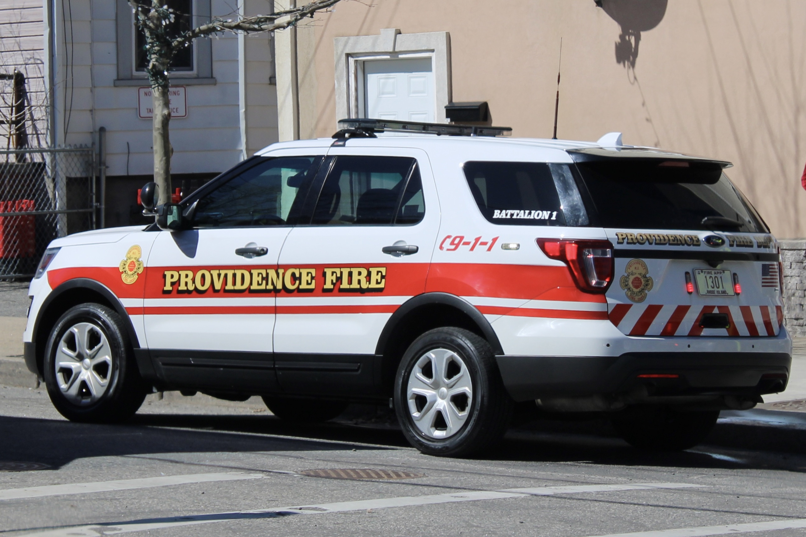 A photo  of Providence Fire
            Battalion 1, a 2018 Ford Police Interceptor Utility             taken by @riemergencyvehicles
