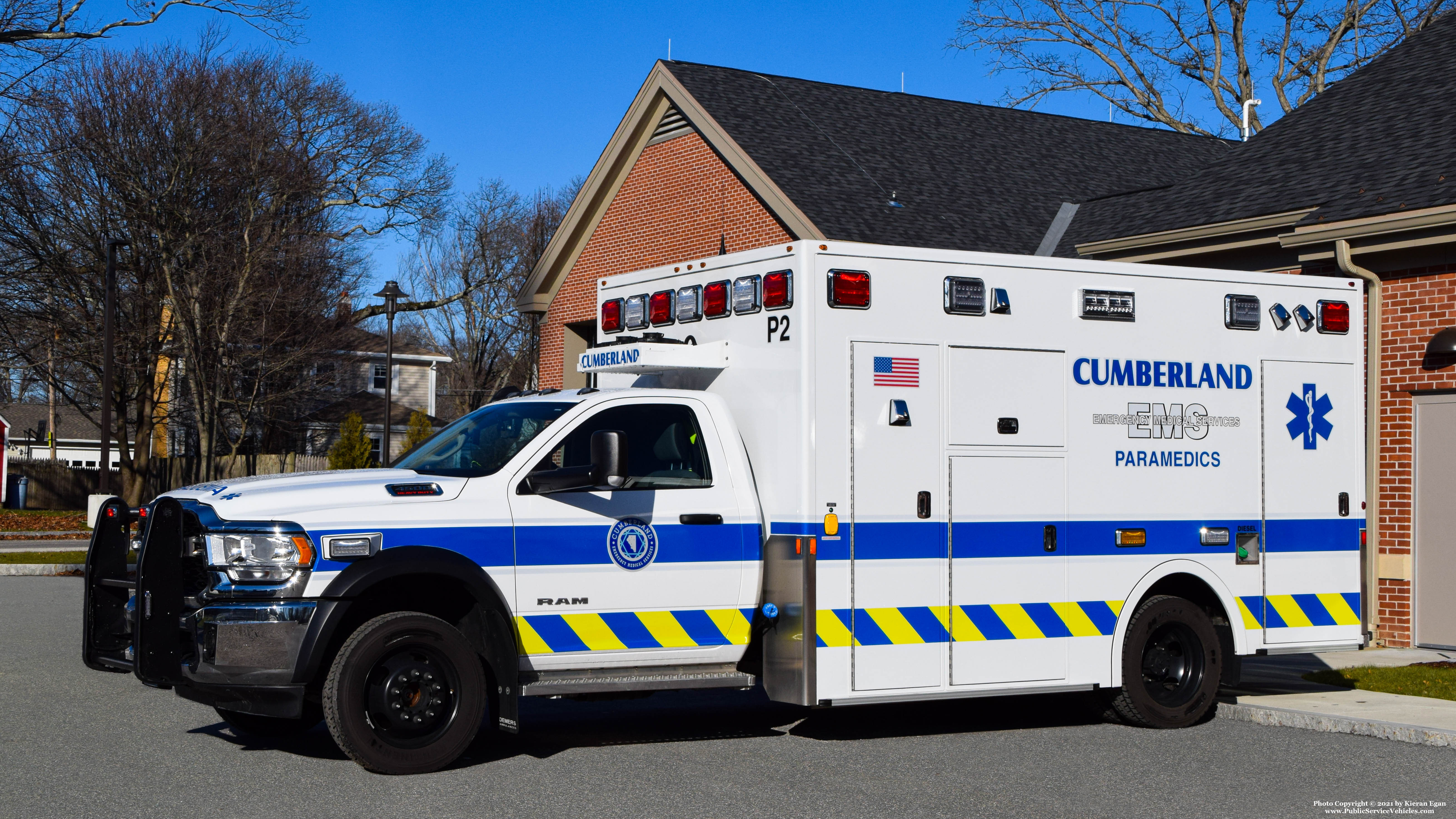 A photo  of Cumberland EMS
            Paramedic 2, a 2019 RAM 4500/Demers             taken by Kieran Egan