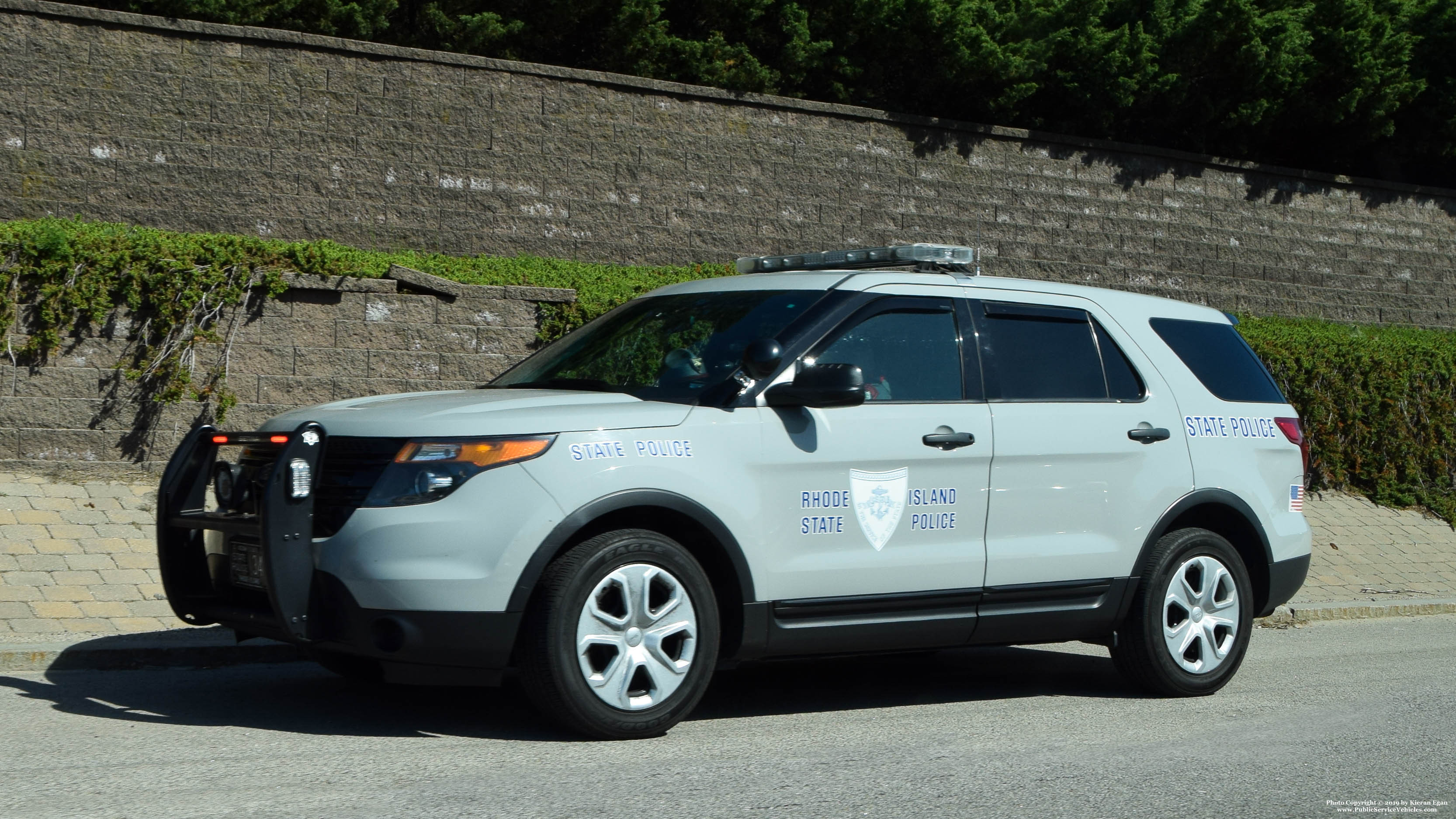 A photo  of Rhode Island State Police
            Cruiser 34, a 2013-2015 Ford Police Interceptor Utility             taken by Kieran Egan