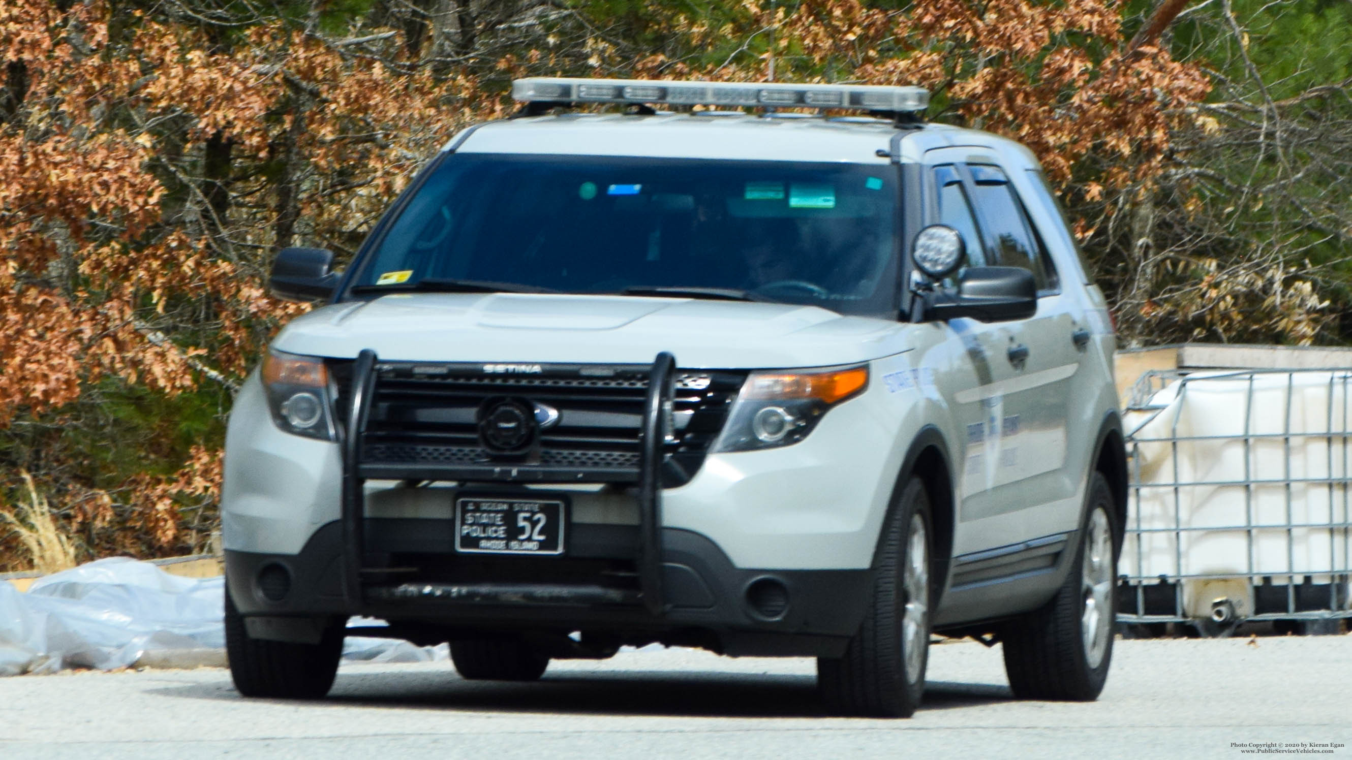 A photo  of Rhode Island State Police
            Cruiser 52, a 2013 Ford Police Interceptor Utility             taken by Kieran Egan