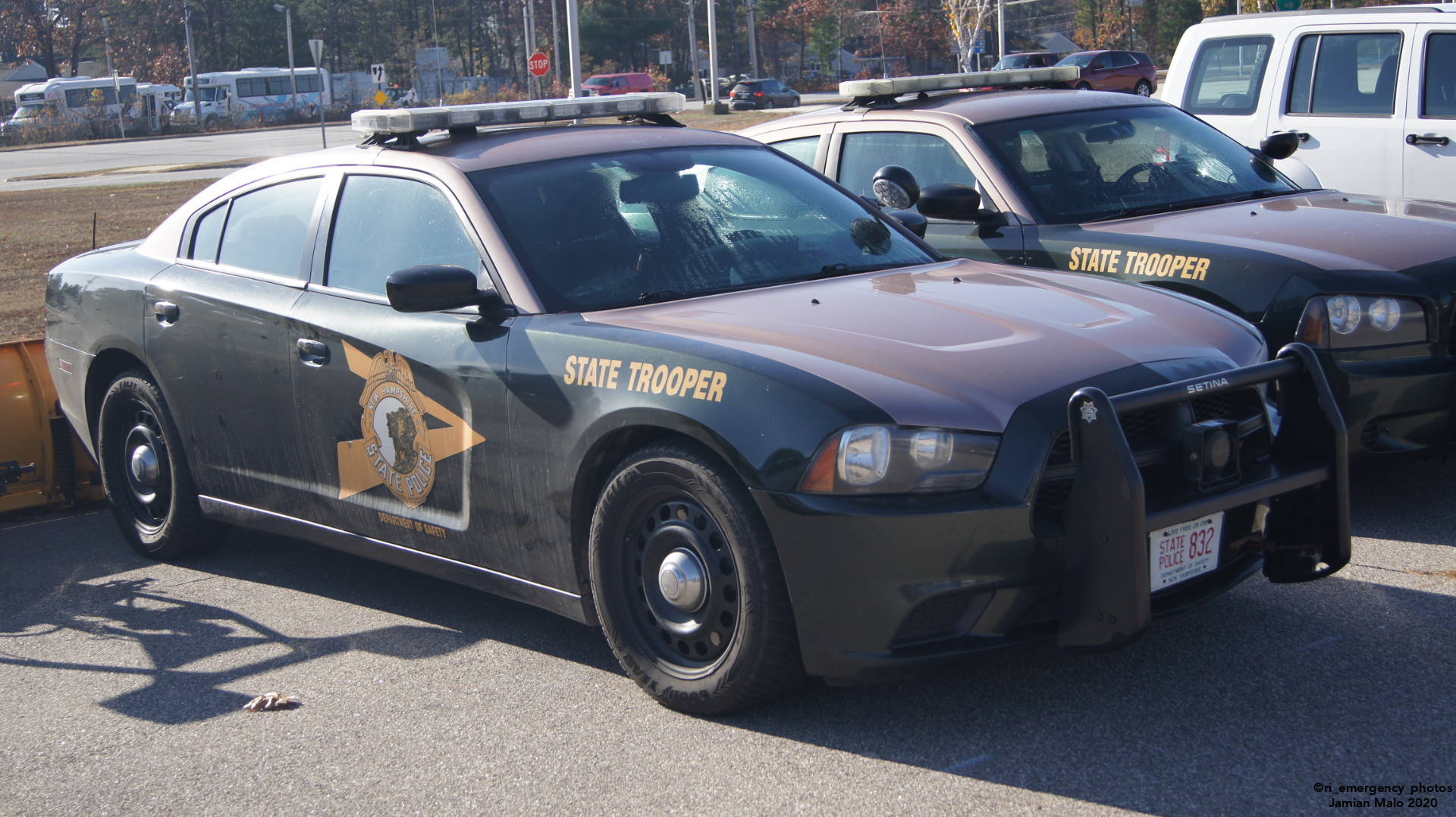 A photo  of New Hampshire State Police
            Cruiser 832, a 2014 Dodge Charger             taken by Jamian Malo