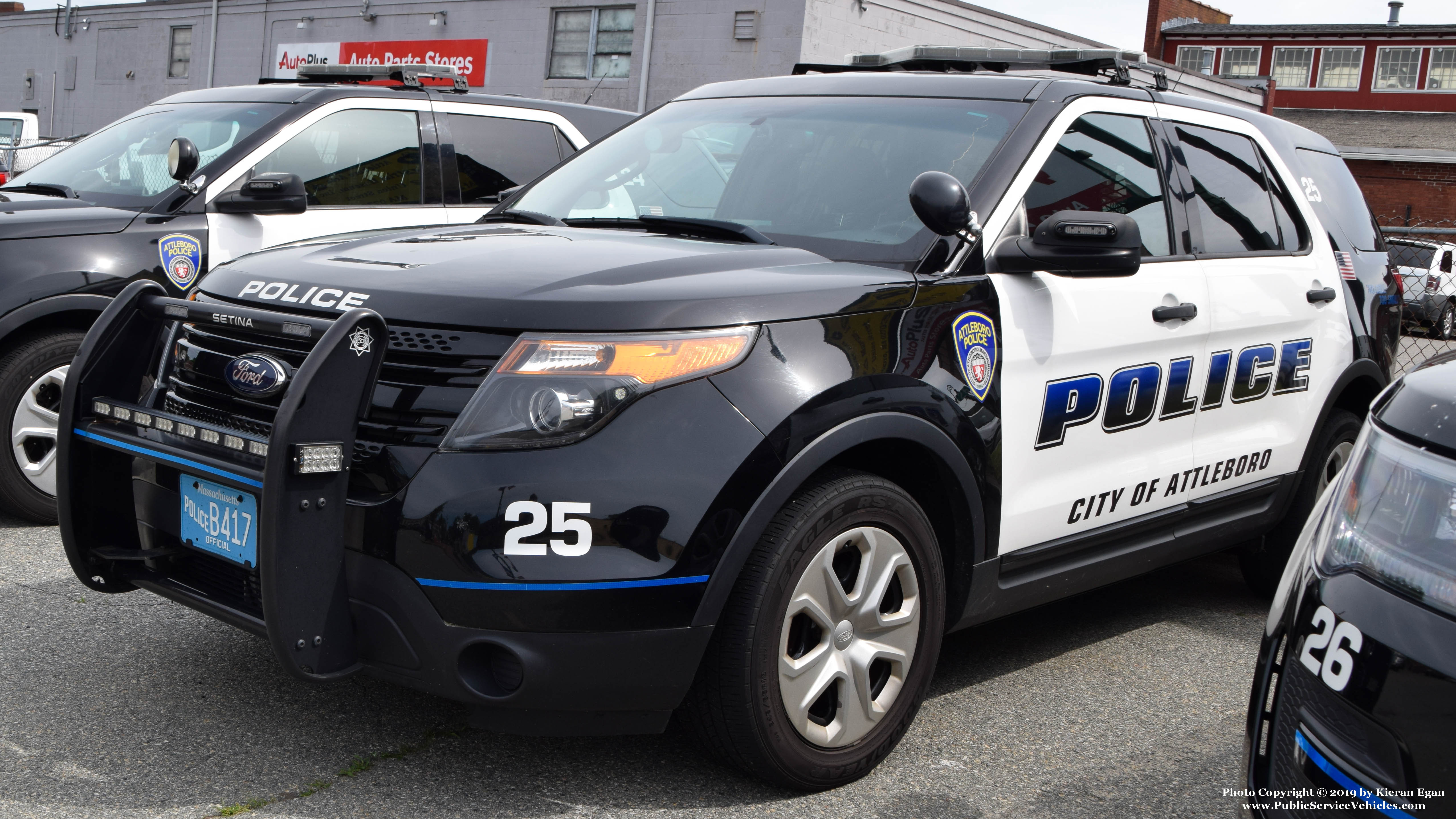 A photo  of Attleboro Police
            Car 25, a 2014 Ford Police Interceptor Utility             taken by Kieran Egan