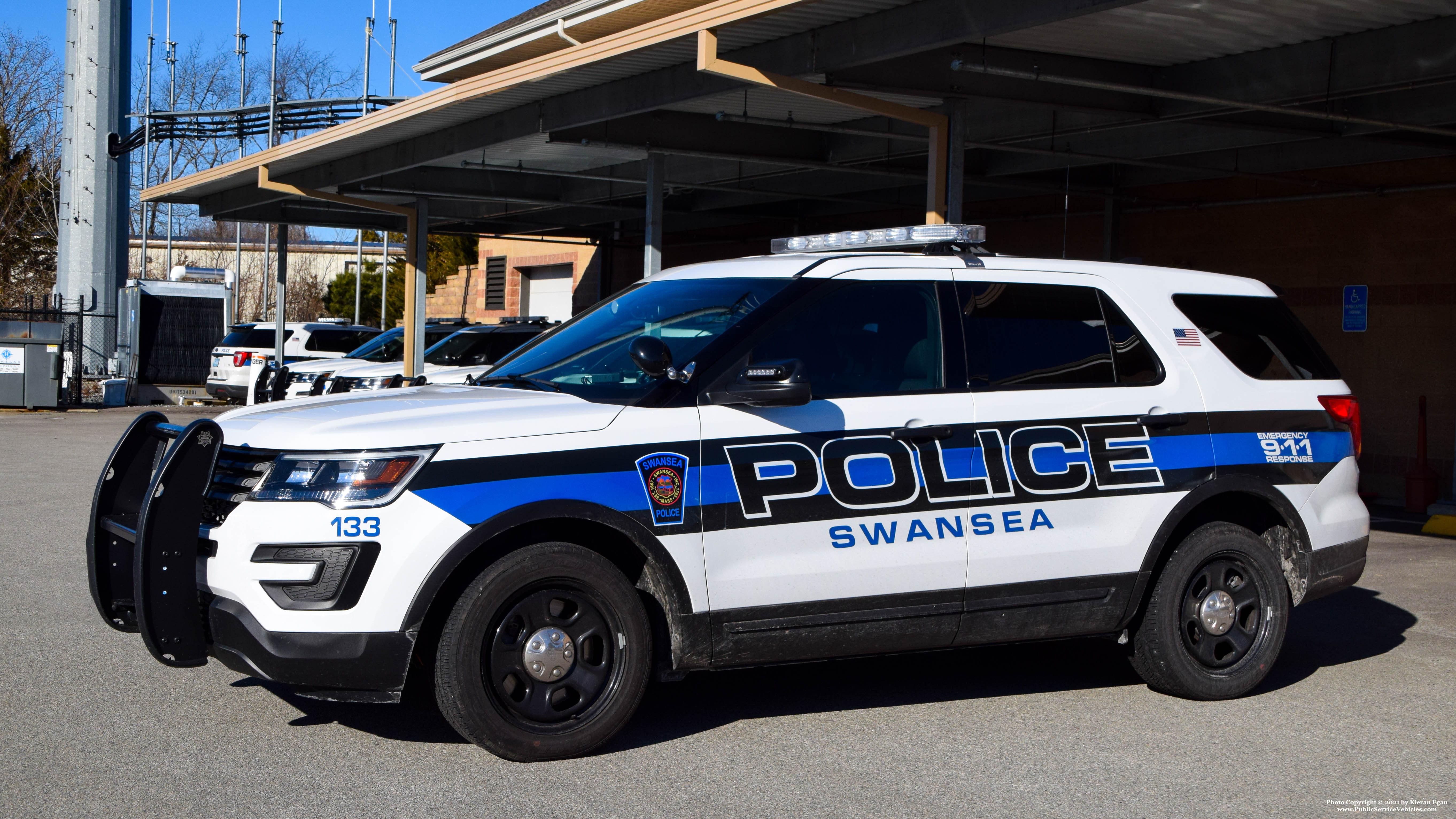 A photo  of Swansea Police
            Cruiser 133, a 2019 Ford Police Interceptor Utility             taken by Kieran Egan