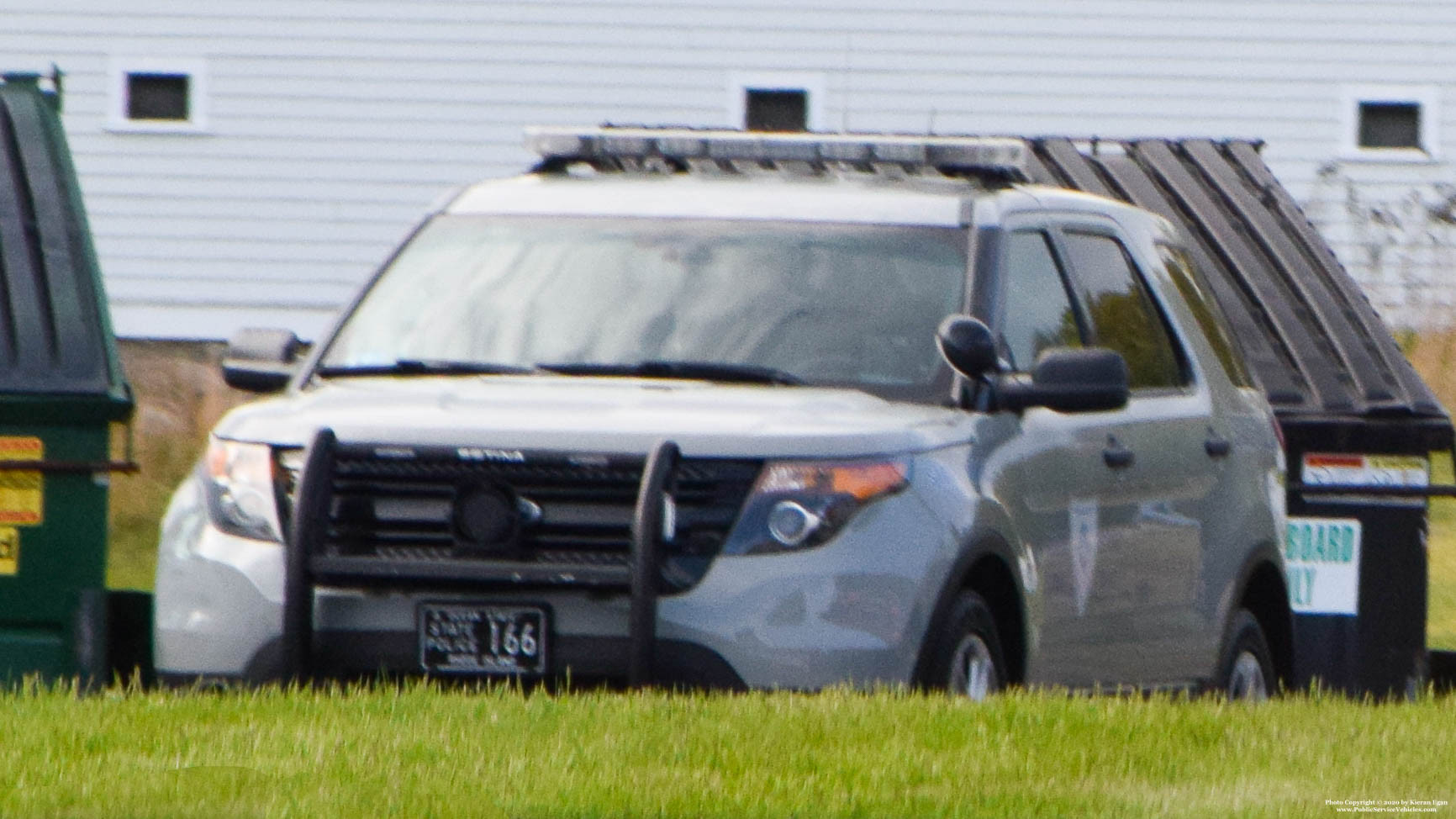 A photo  of Rhode Island State Police
            Cruiser 166, a 2013 Ford Police Interceptor Utility             taken by Kieran Egan
