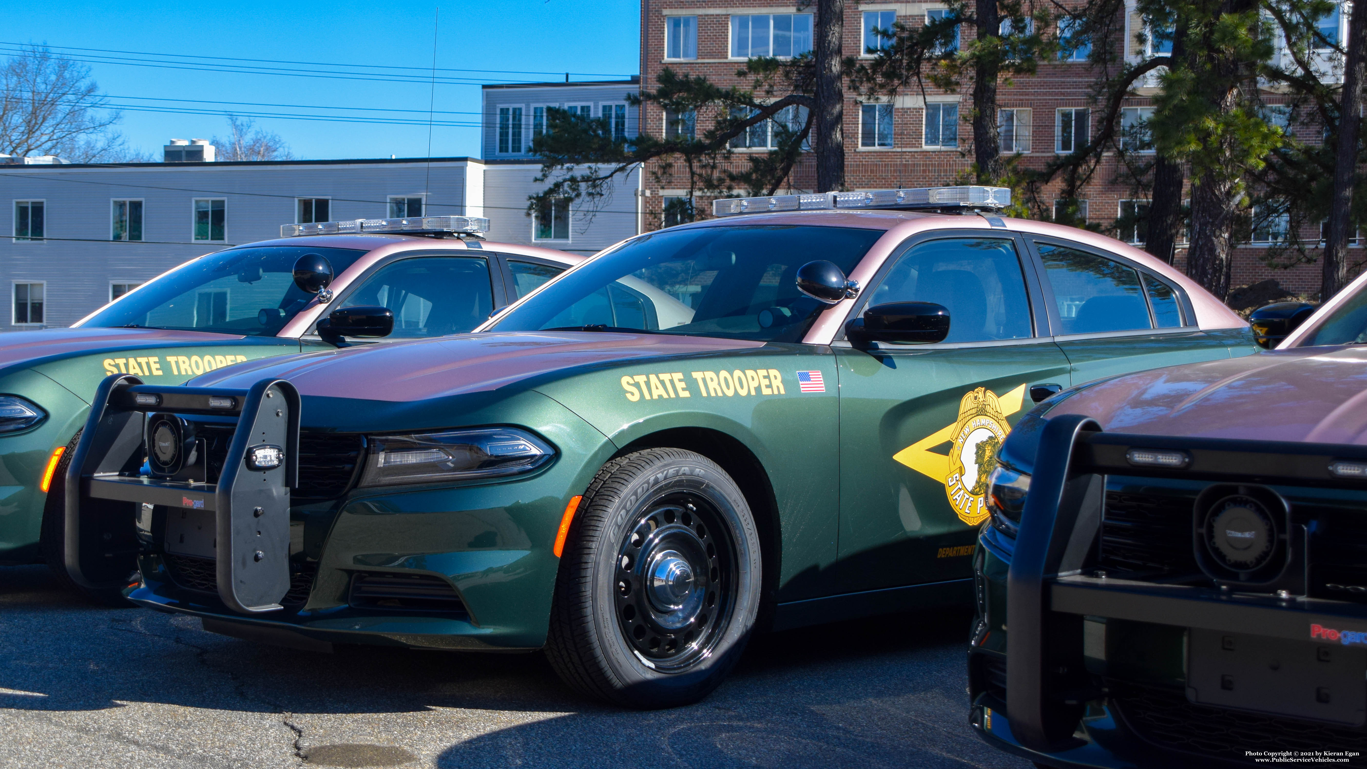A photo  of New Hampshire State Police
            Cruiser 515, a 2020 Dodge Charger             taken by Kieran Egan