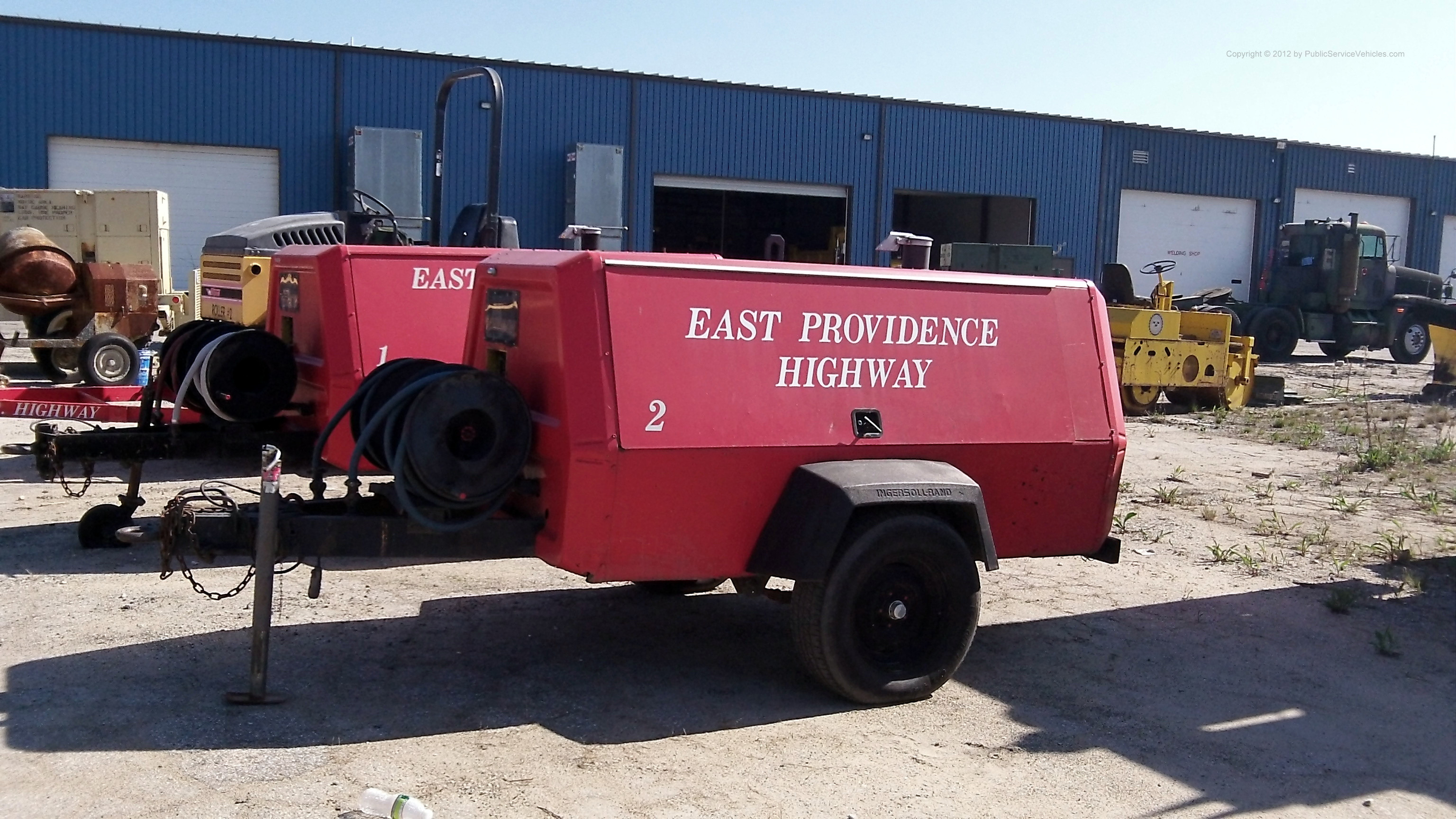 A photo  of East Providence Highway Division
            Air Compressor 3505, a 1990-2010 Ingersoll-Rand             taken by Kieran Egan