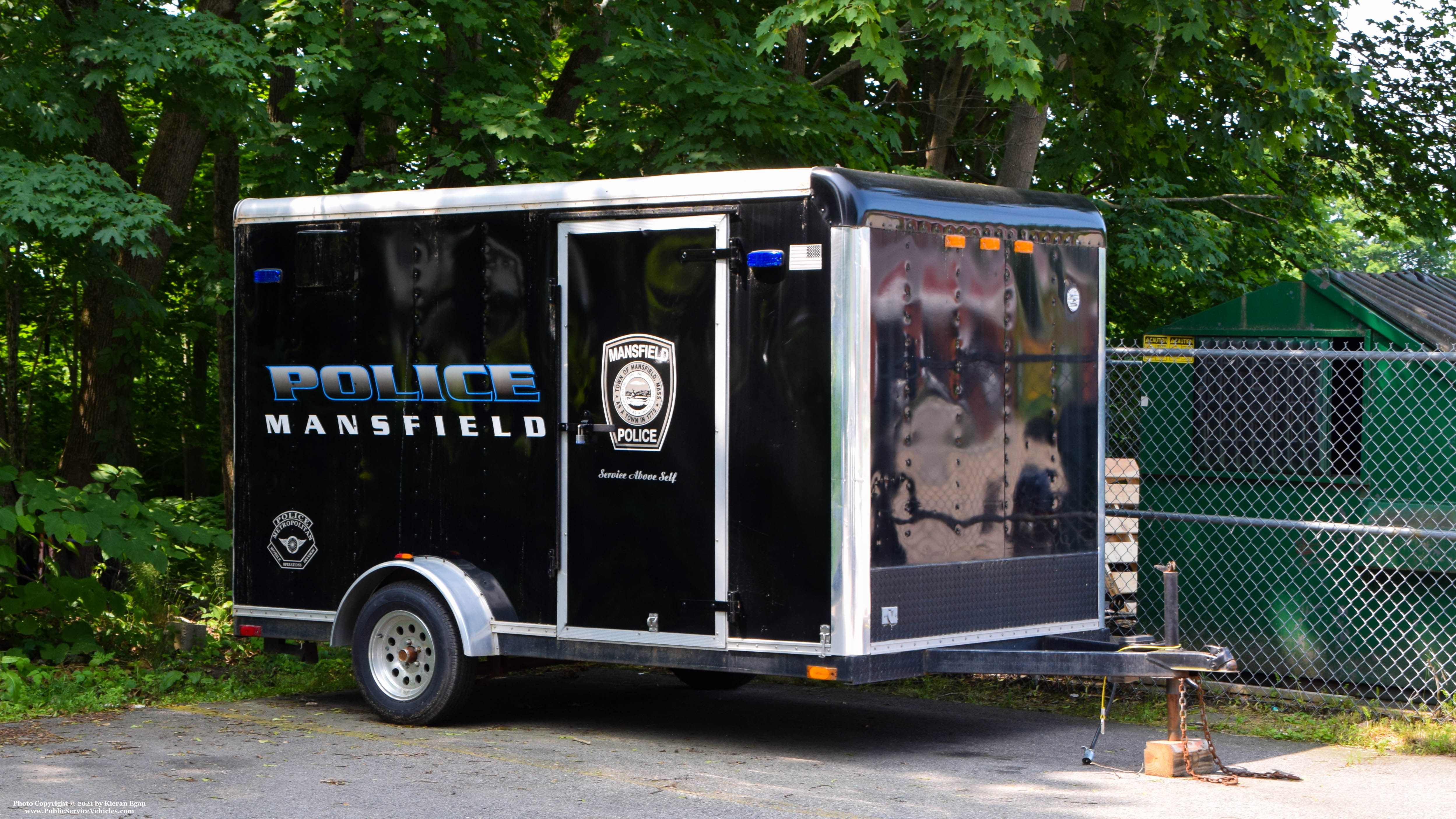 A photo  of Mansfield Police
            Trailer 2, a 2014 ATS Utility Trailer             taken by Kieran Egan