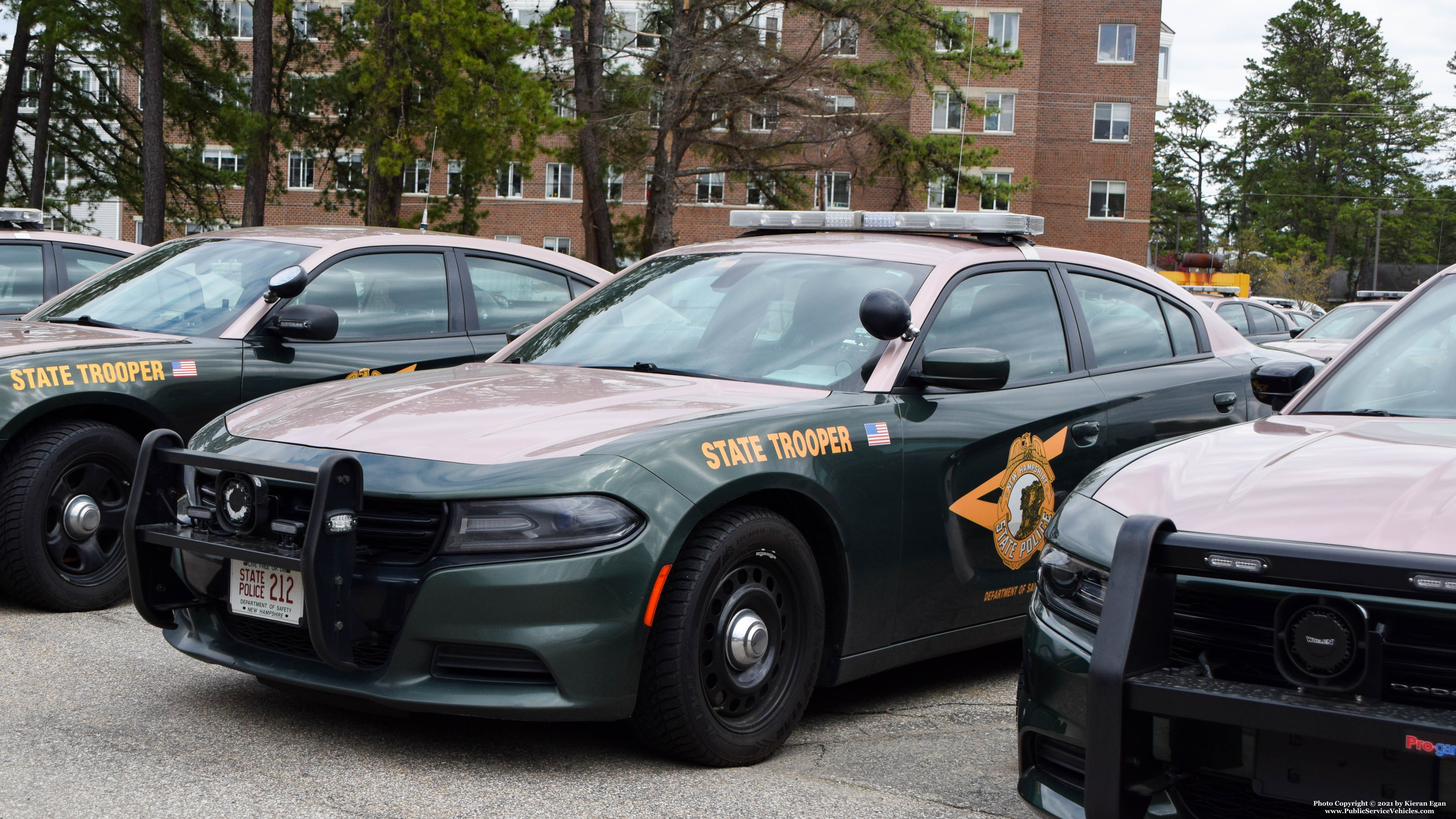 A photo  of New Hampshire State Police
            Cruiser 212, a 2015-2016 Dodge Charger             taken by Kieran Egan