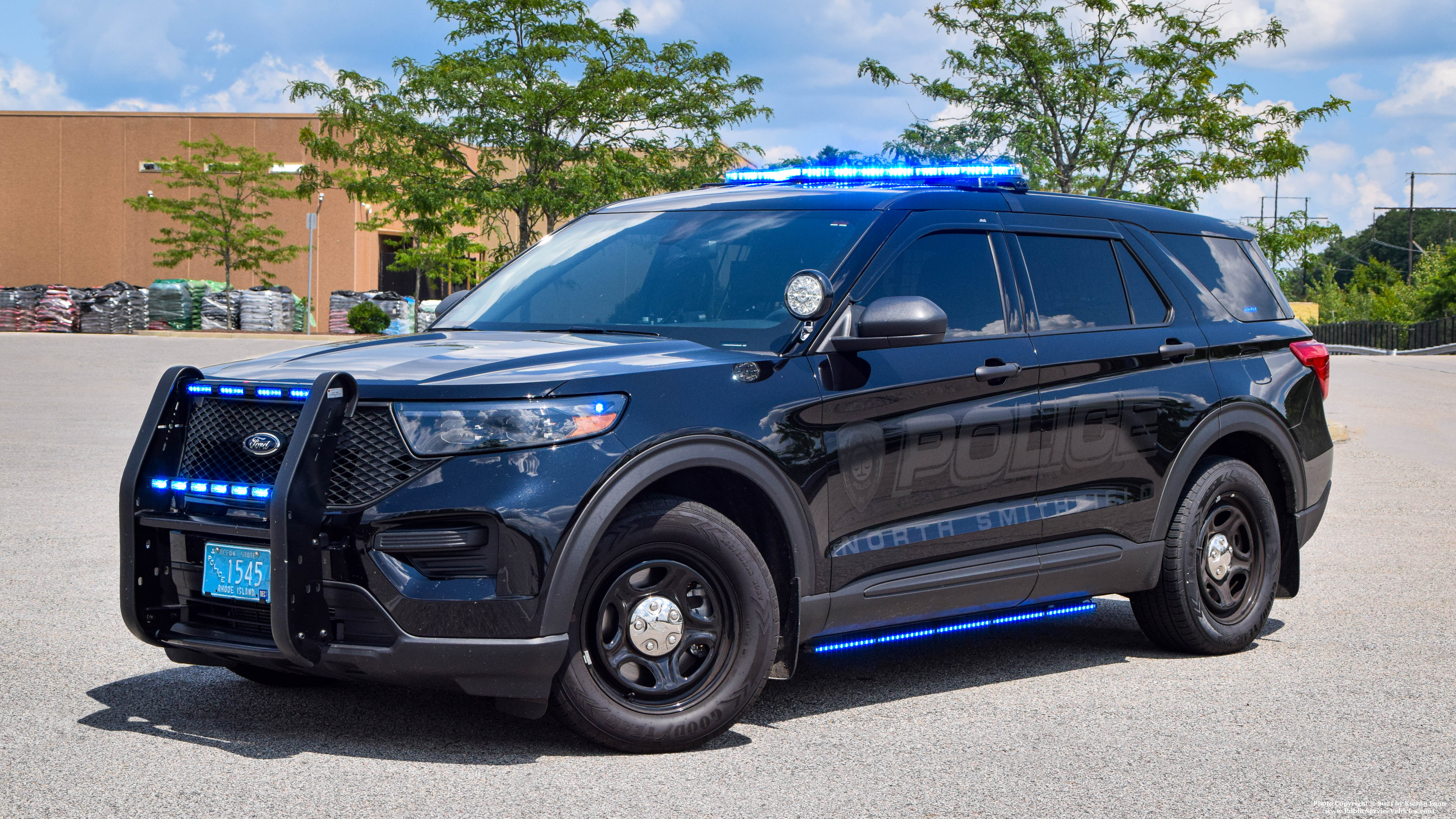 A photo  of North Smithfield Police
            Cruiser 1545, a 2021 Ford Police Interceptor Utility             taken by Kieran Egan