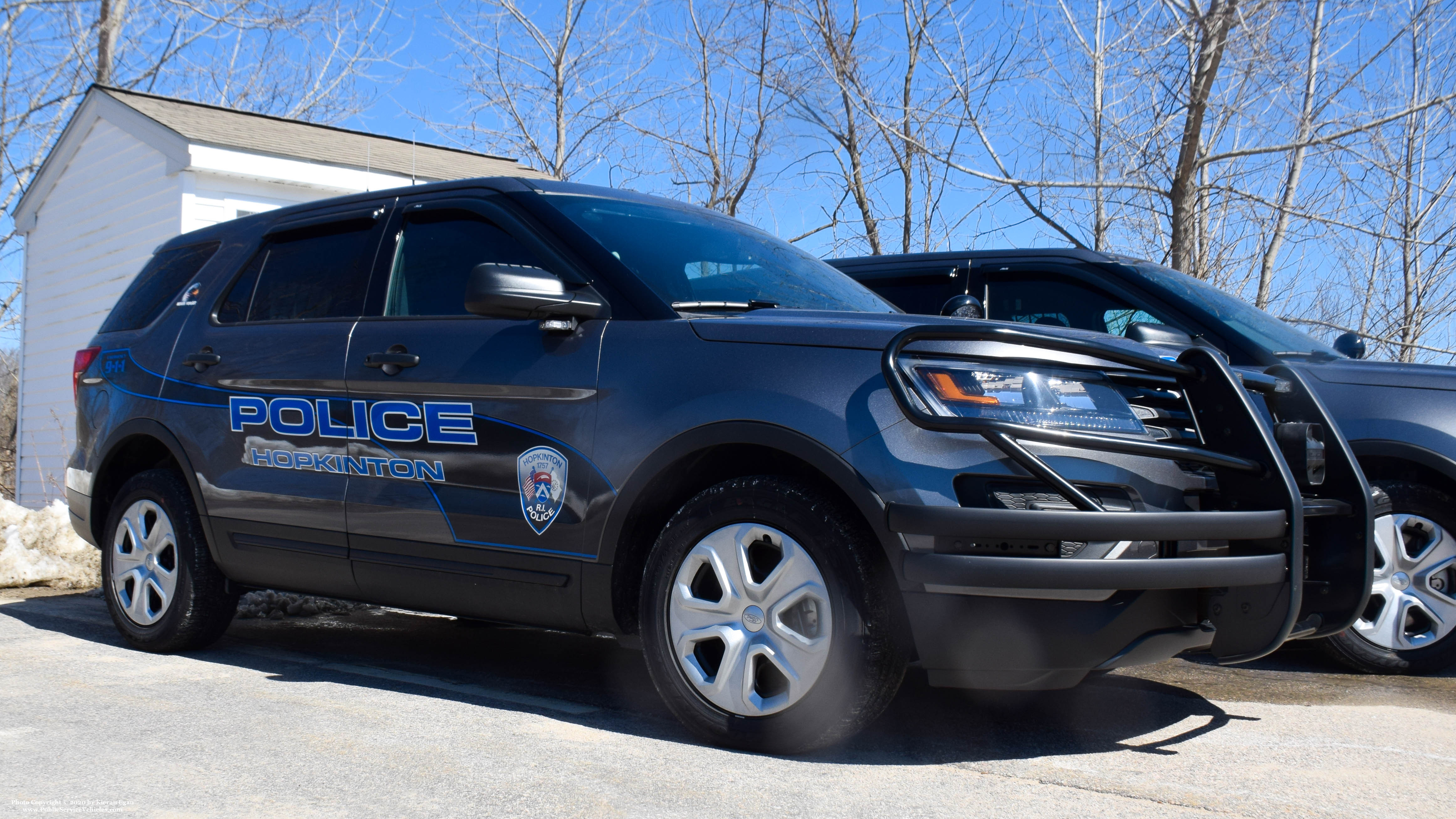 A photo  of Hopkinton Police
            Cruiser 456, a 2016-2019 Ford Police Interceptor Utility             taken by Kieran Egan