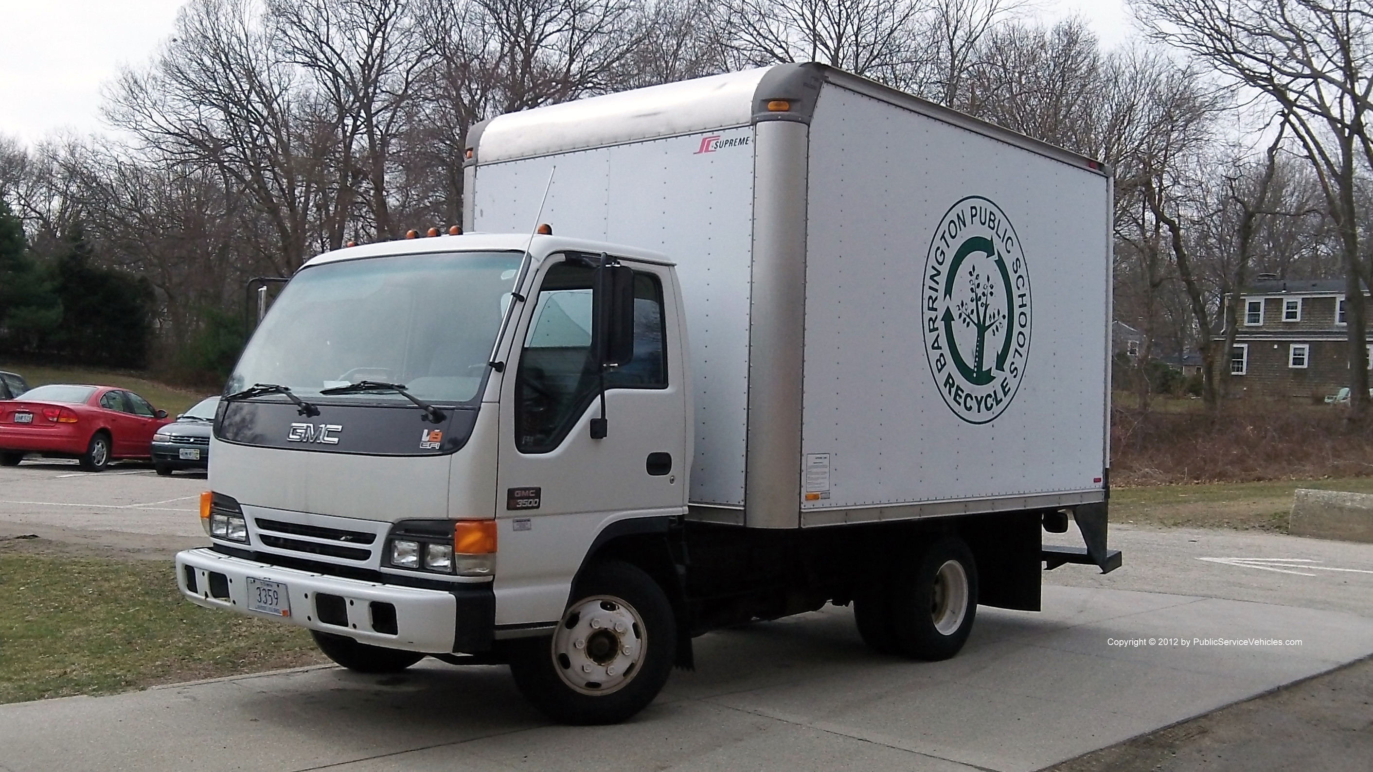 A photo  of Barrington Public Schools
            Truck 6, a 1995-2006 GMC 3500             taken by Kieran Egan