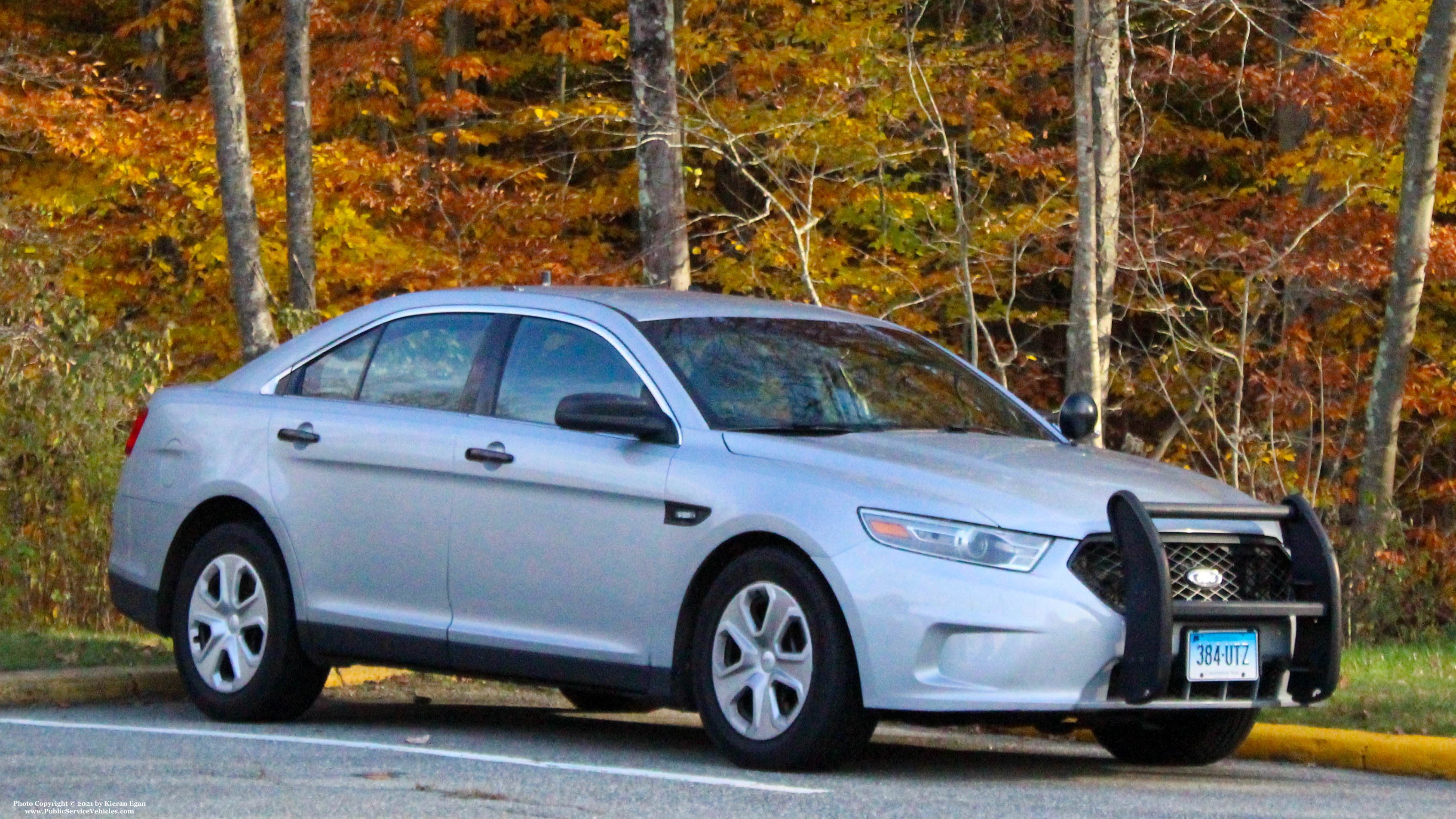 A photo  of Connecticut State Police
            Cruiser 384, a 2013-2019 Ford Police Interceptor Sedan             taken by Kieran Egan