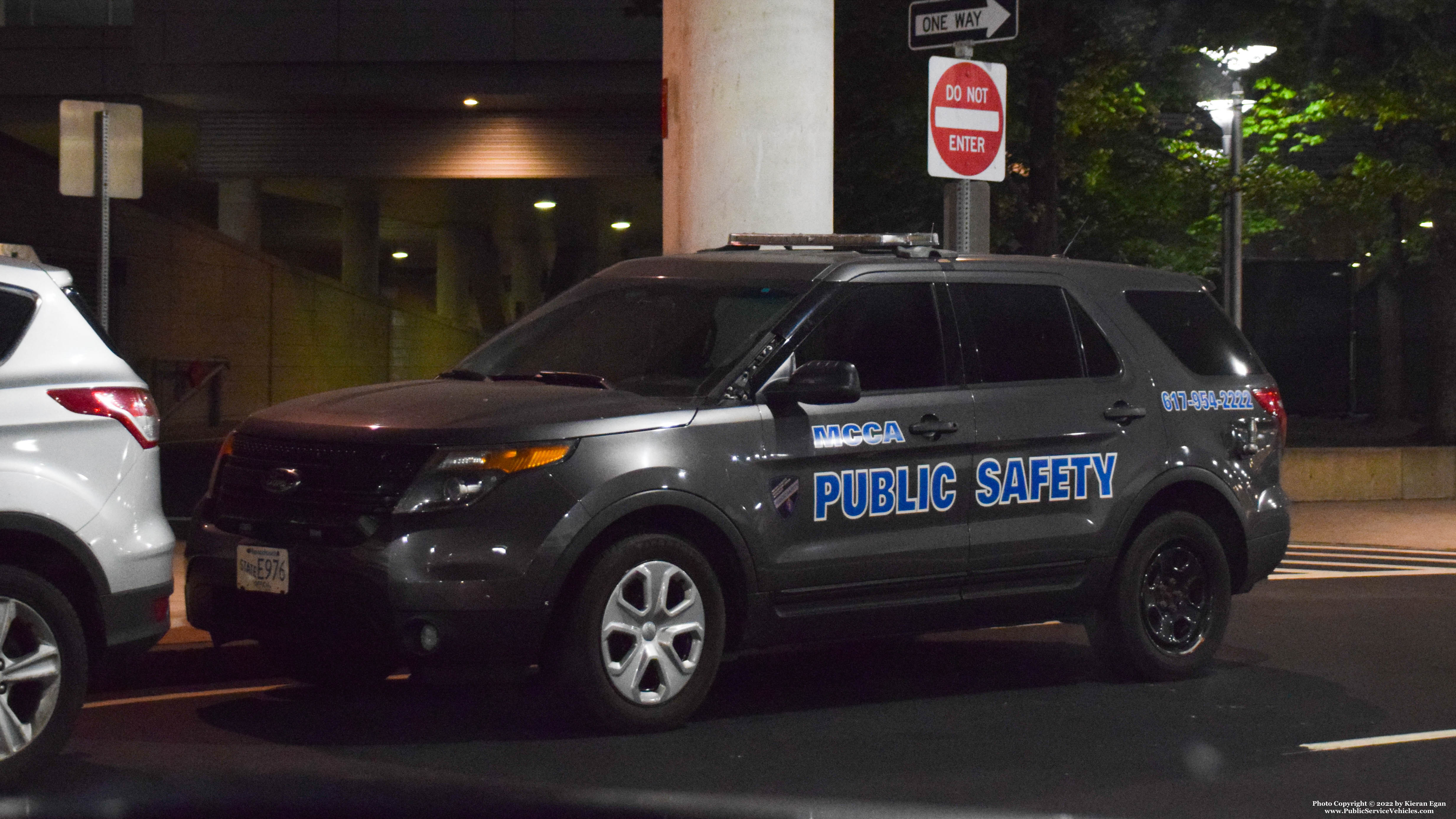 A photo  of Massachusetts Convention Center Authority Public Safety
            Cruiser E976, a 2013 Ford Police Interceptor Utility             taken by Kieran Egan
