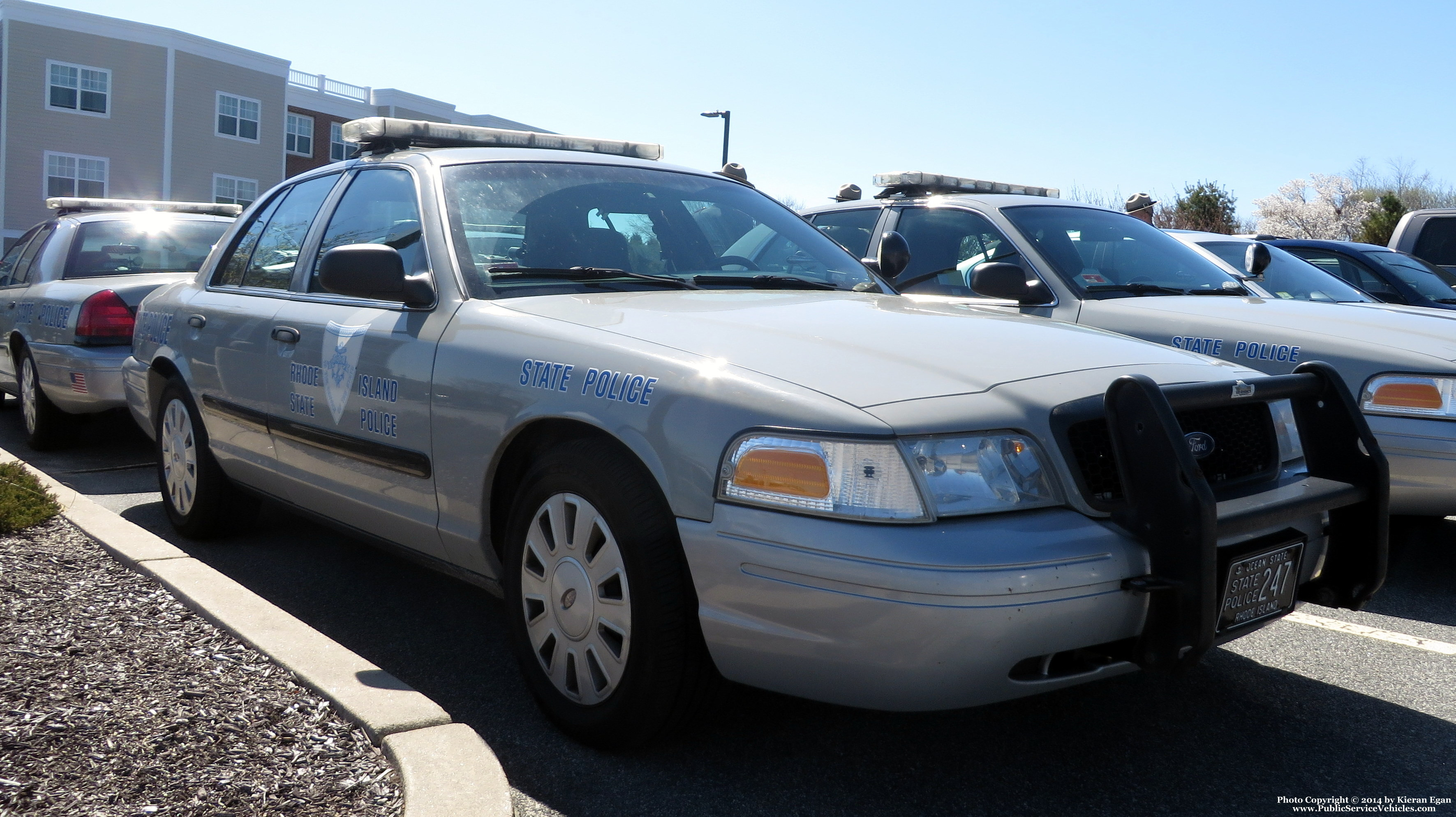 A photo  of Rhode Island State Police
            Cruiser 247, a 2006-2008 Ford Crown Victoria Police Interceptor             taken by Kieran Egan