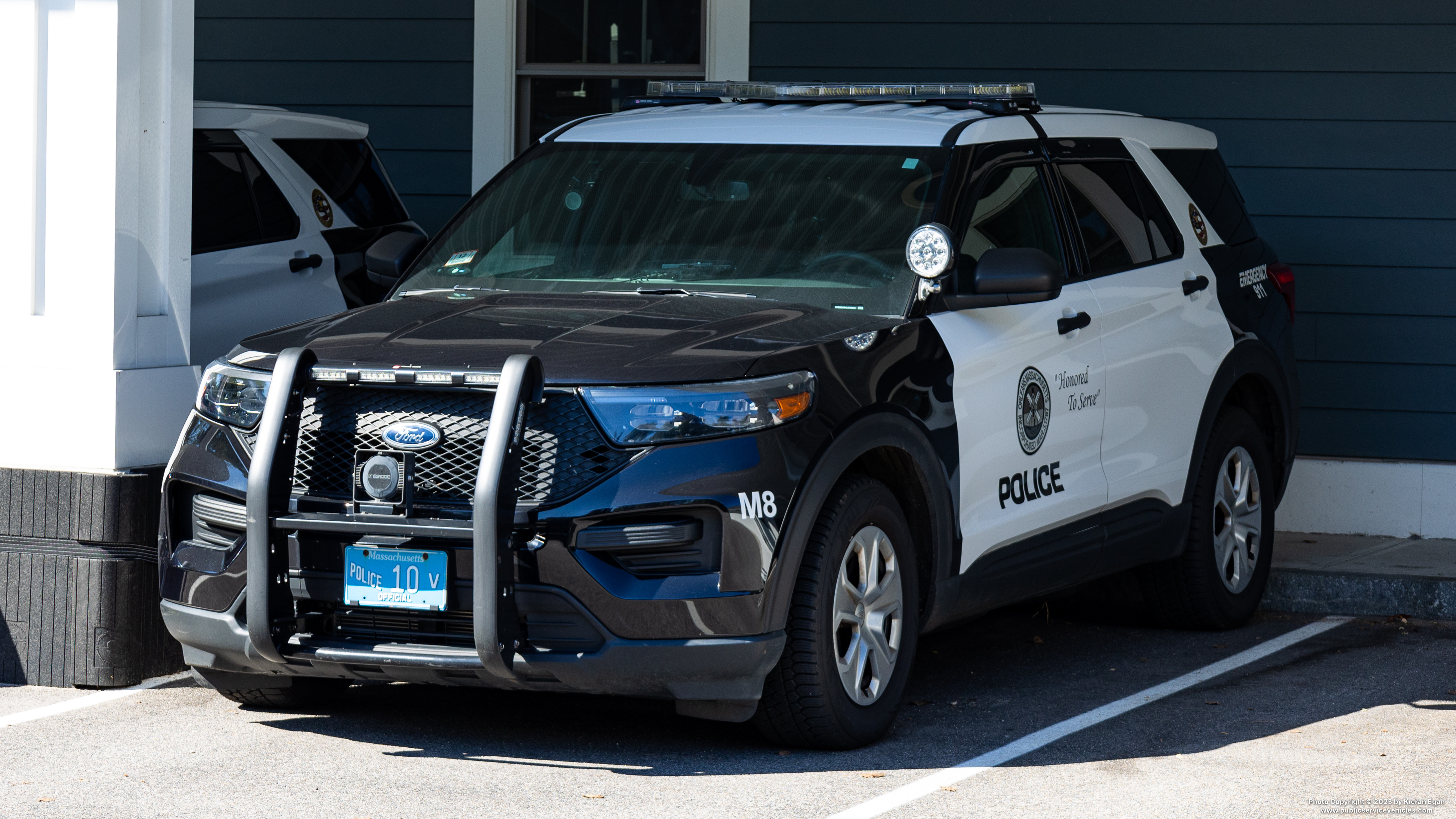 A photo  of Orleans Police
            Cruiser M8, a 2020 Ford Police Interceptor Utility             taken by Kieran Egan