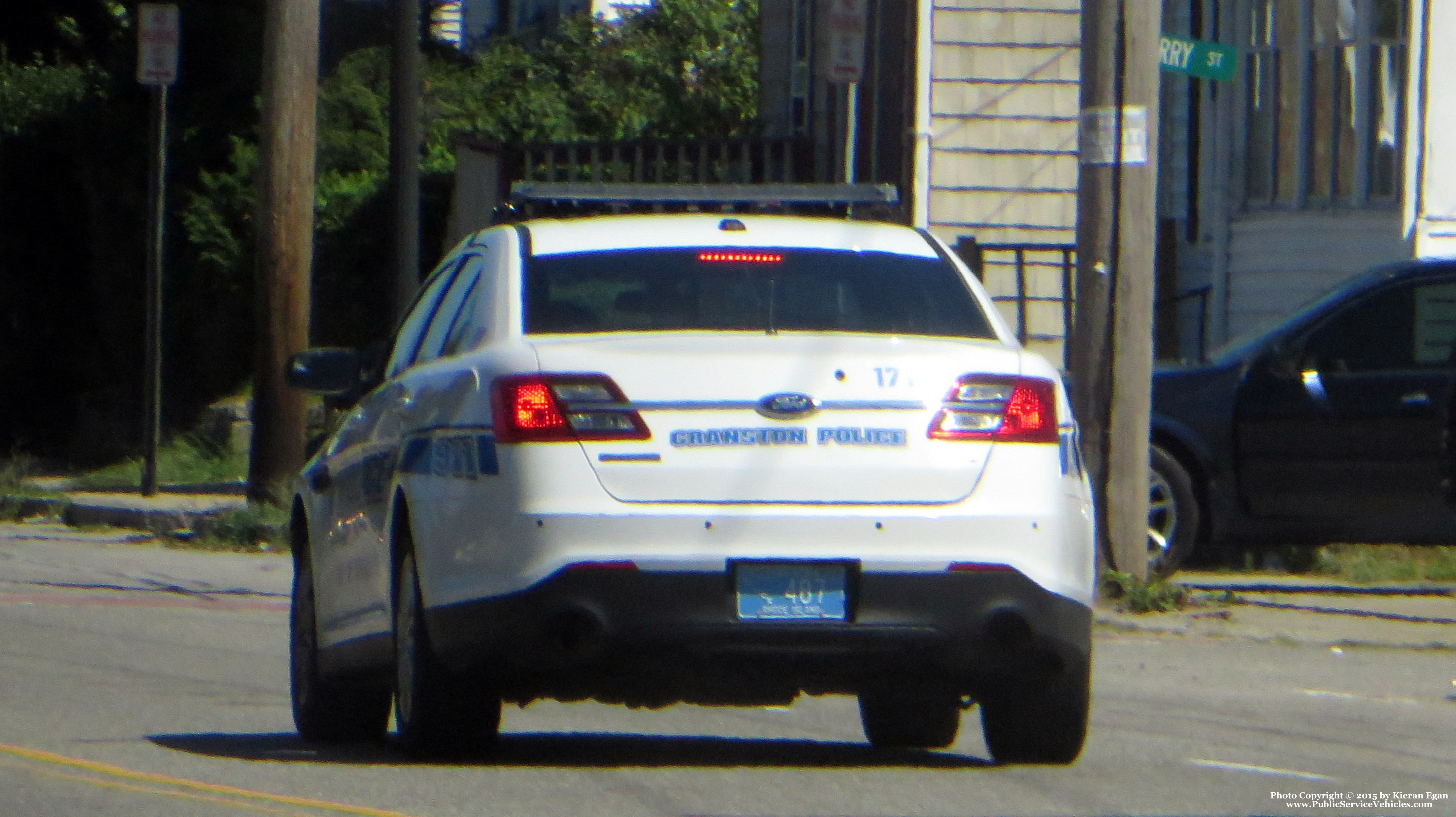 A photo  of Cranston Police
            Cruiser 171, a 2013-2015 Ford Police Interceptor Sedan             taken by Kieran Egan