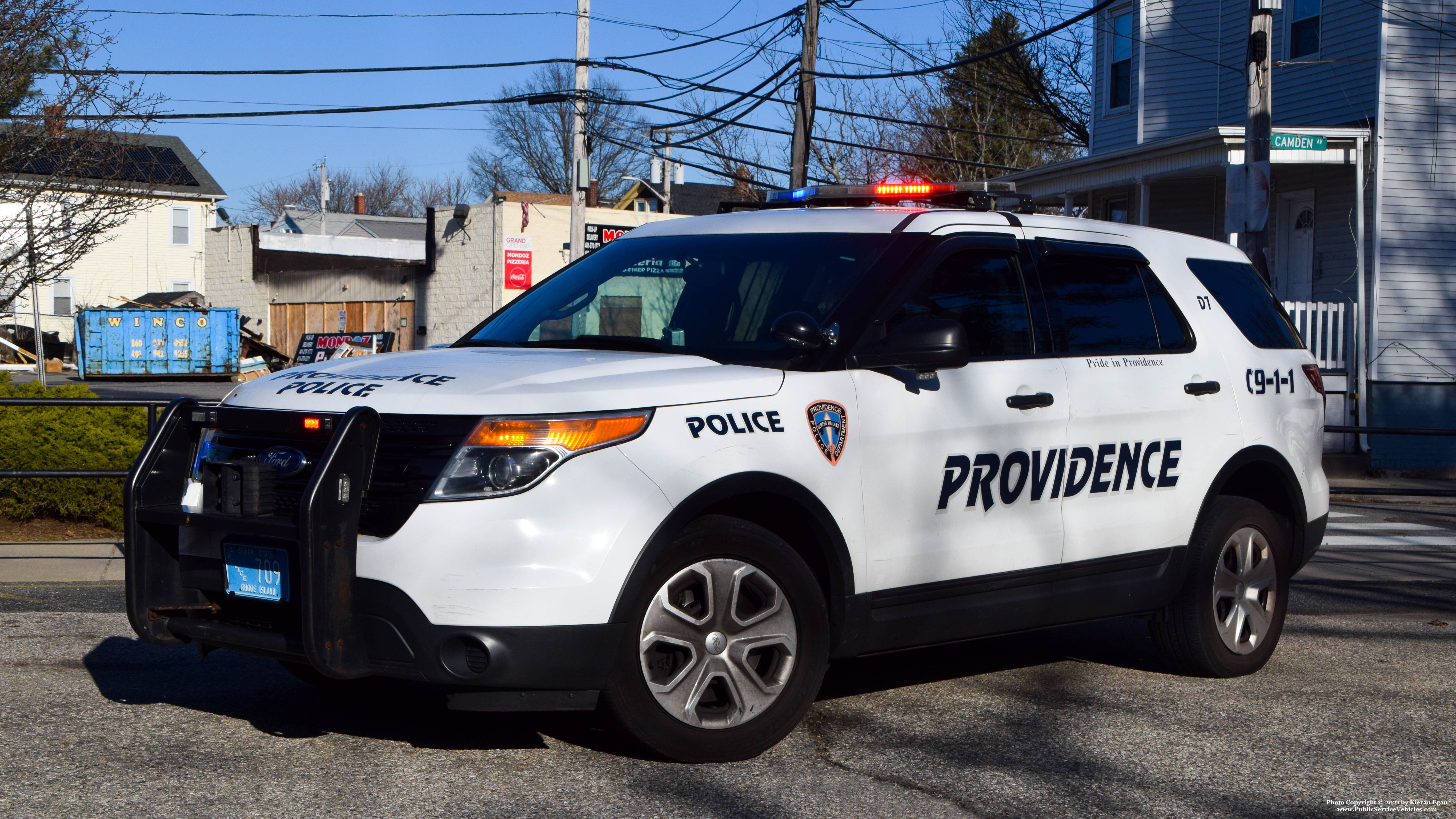 A photo  of Providence Police
            Cruiser 709, a 2015 Ford Police Interceptor Utility             taken by Kieran Egan