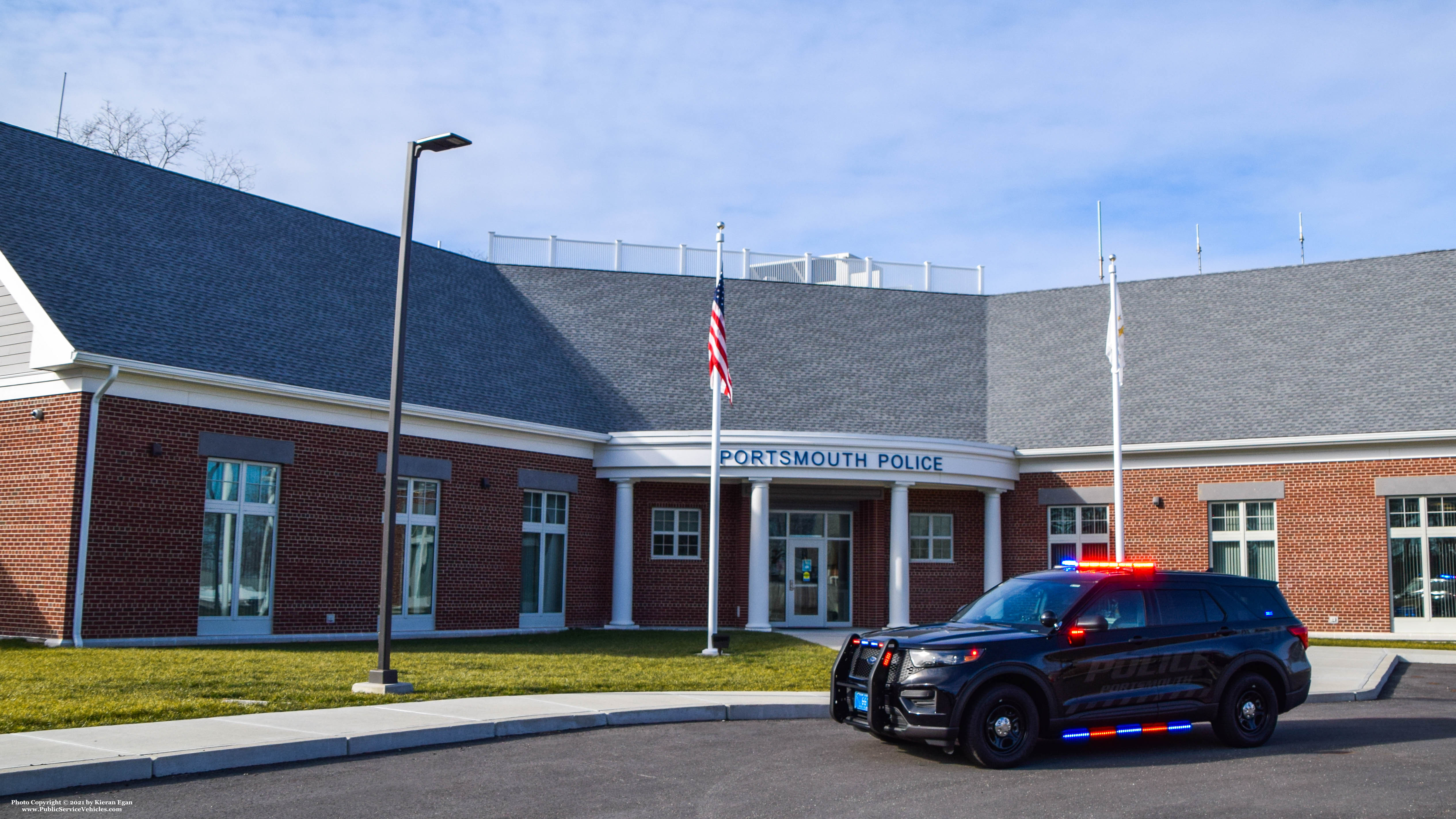 A photo  of Portsmouth Police
            Cruiser 6610, a 2020 Ford Police Interceptor Utility             taken by Kieran Egan