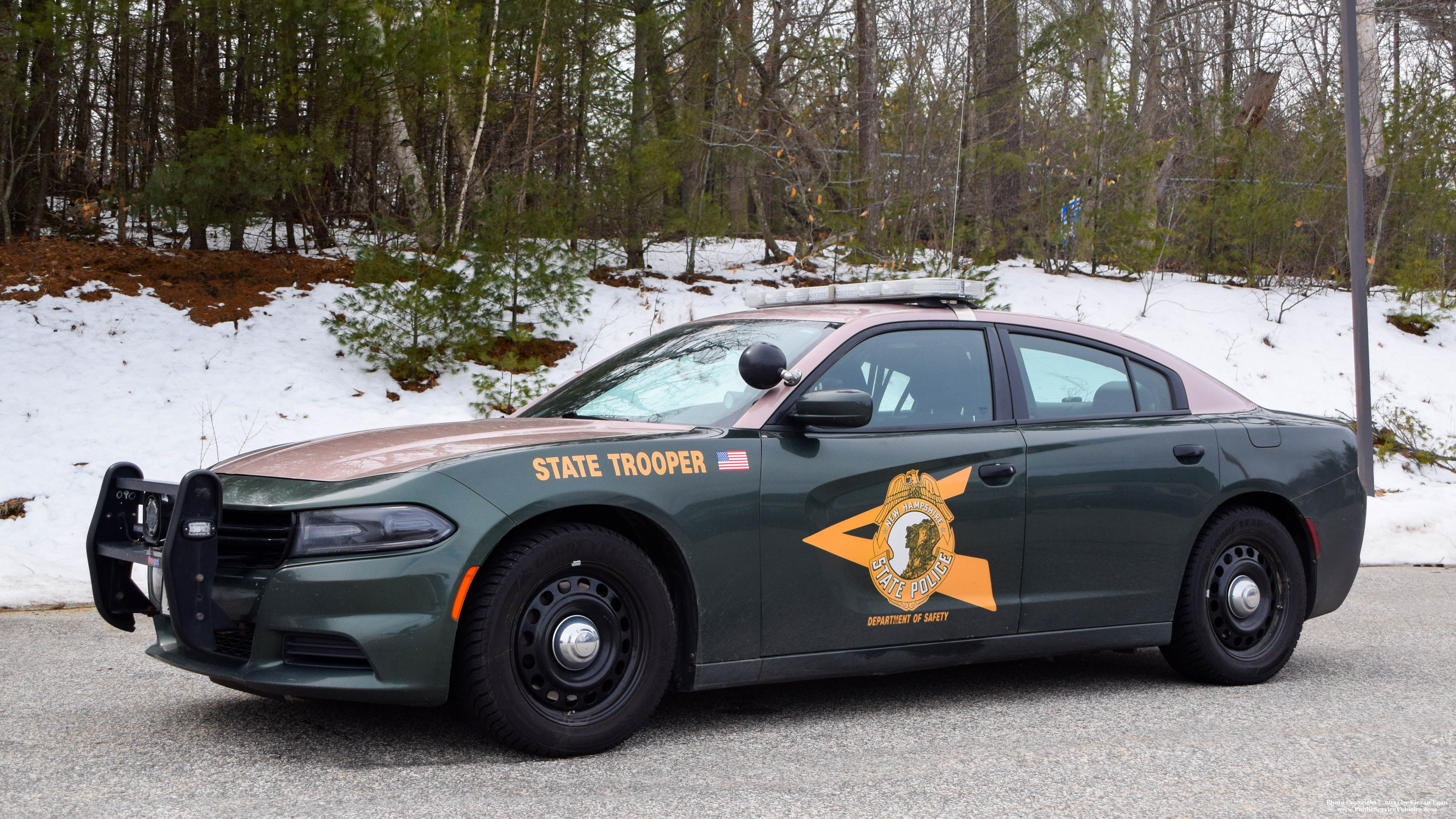 A photo  of New Hampshire State Police
            Cruiser 403, a 2015-2019 Dodge Charger             taken by Kieran Egan