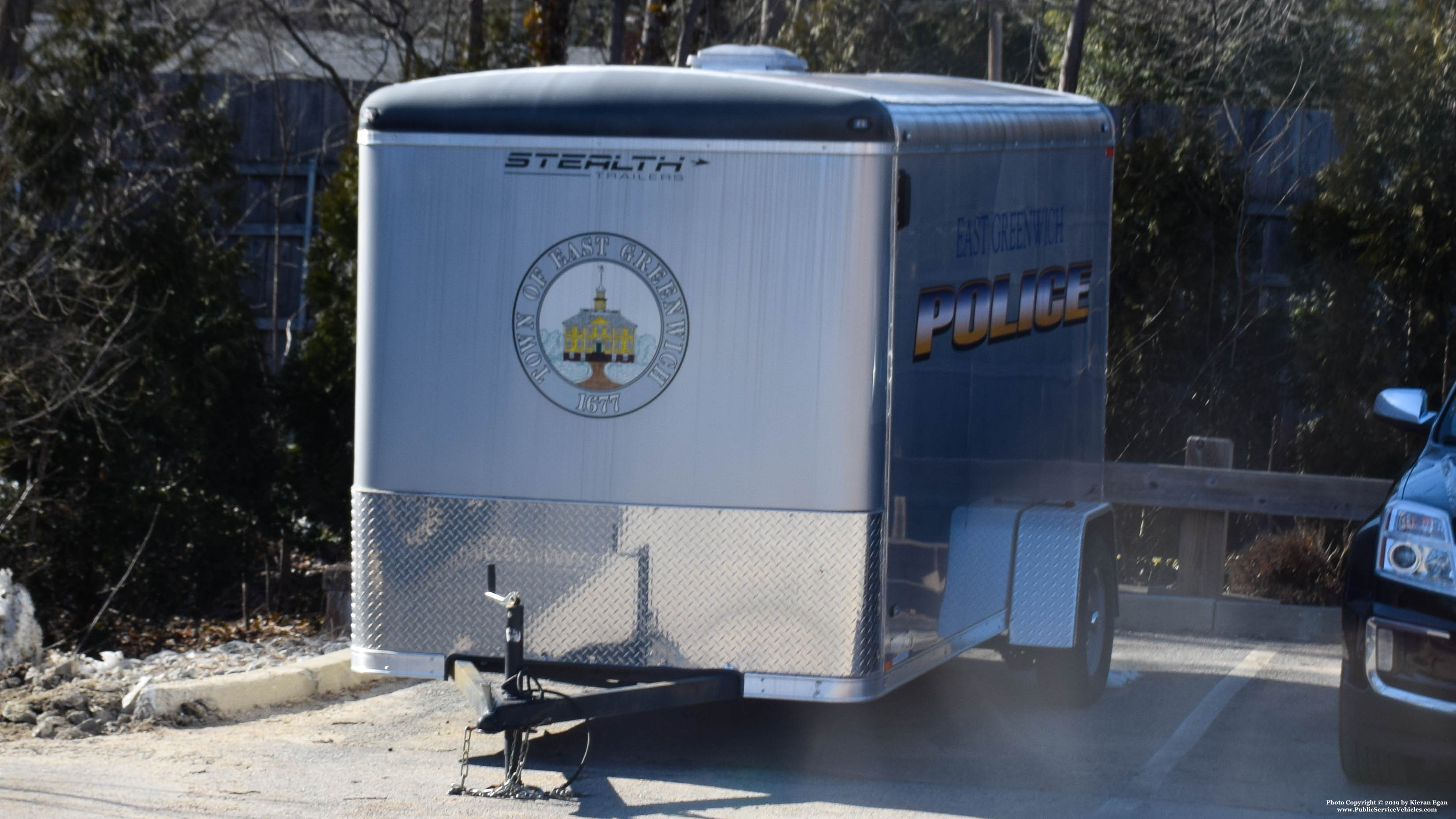 A photo  of East Greenwich Police
            Trailer, a 2000-2019 Stealth Trailer/2000-2019 Stealth Trailer             taken by Kieran Egan