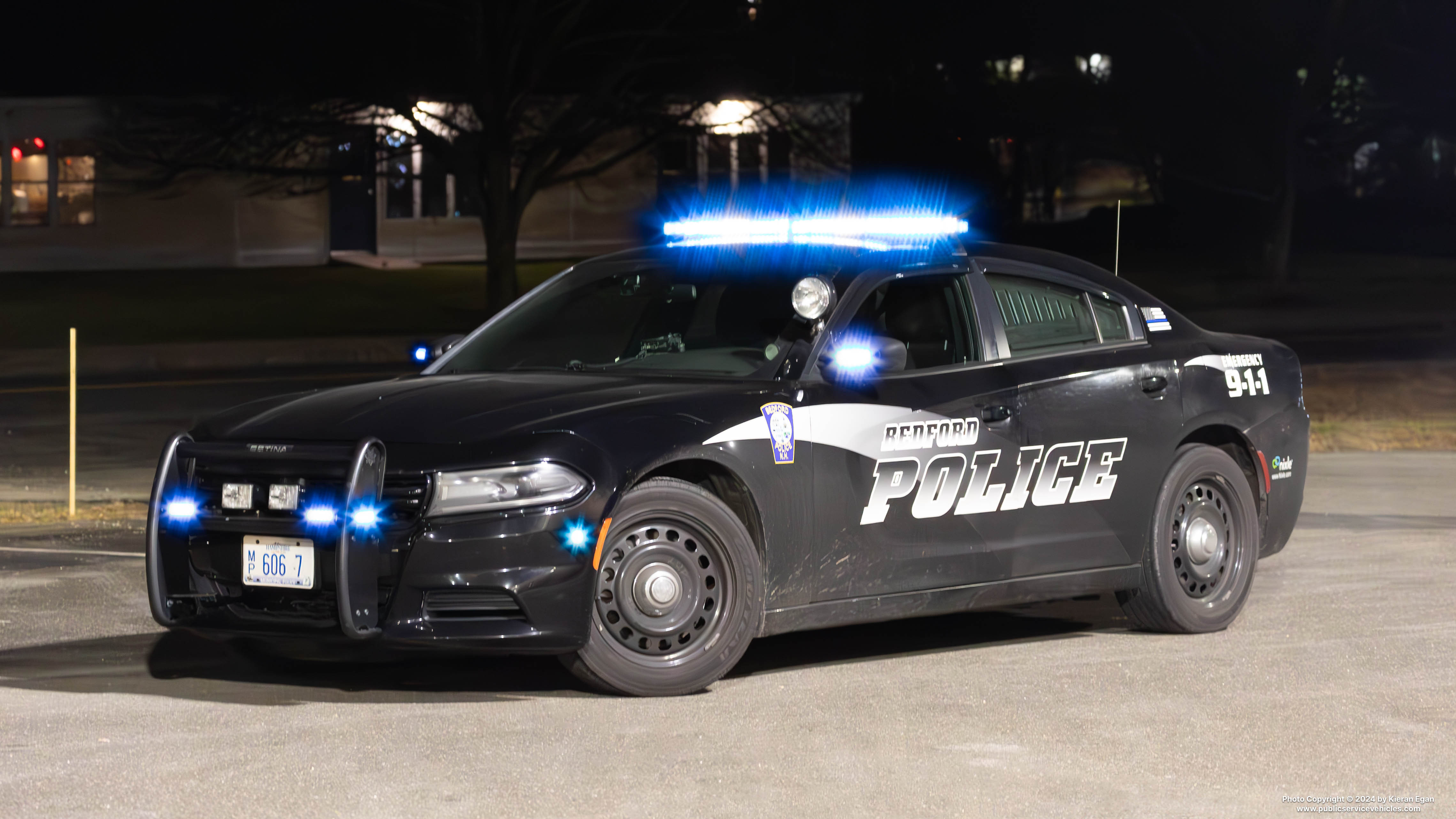 A photo  of Bedford Police
            Cruiser 7, a 2019 Dodge Charger             taken by Kieran Egan