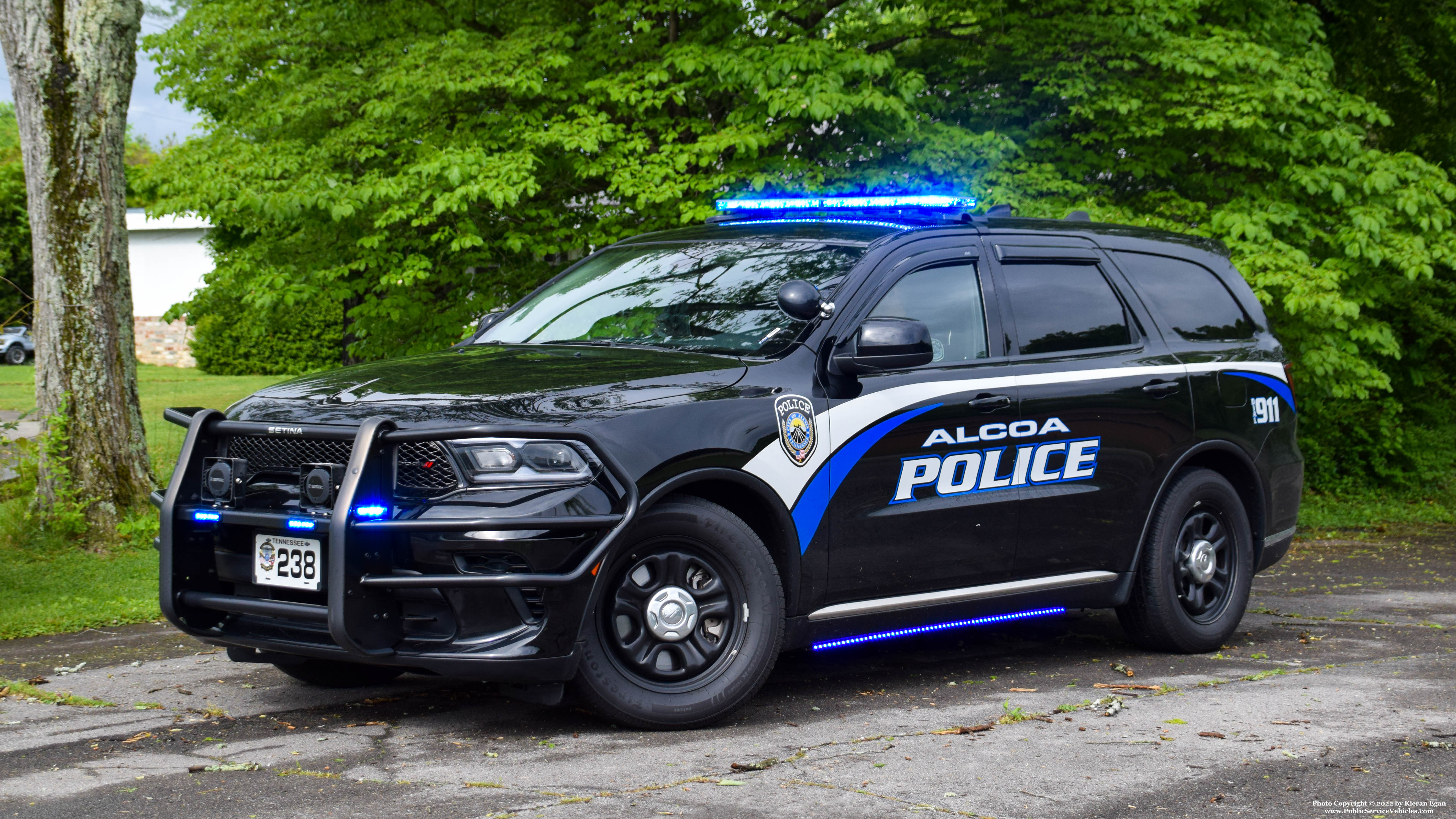 A photo  of Alcoa Police
            Cruiser 238, a 2021 Dodge Durango             taken by Kieran Egan