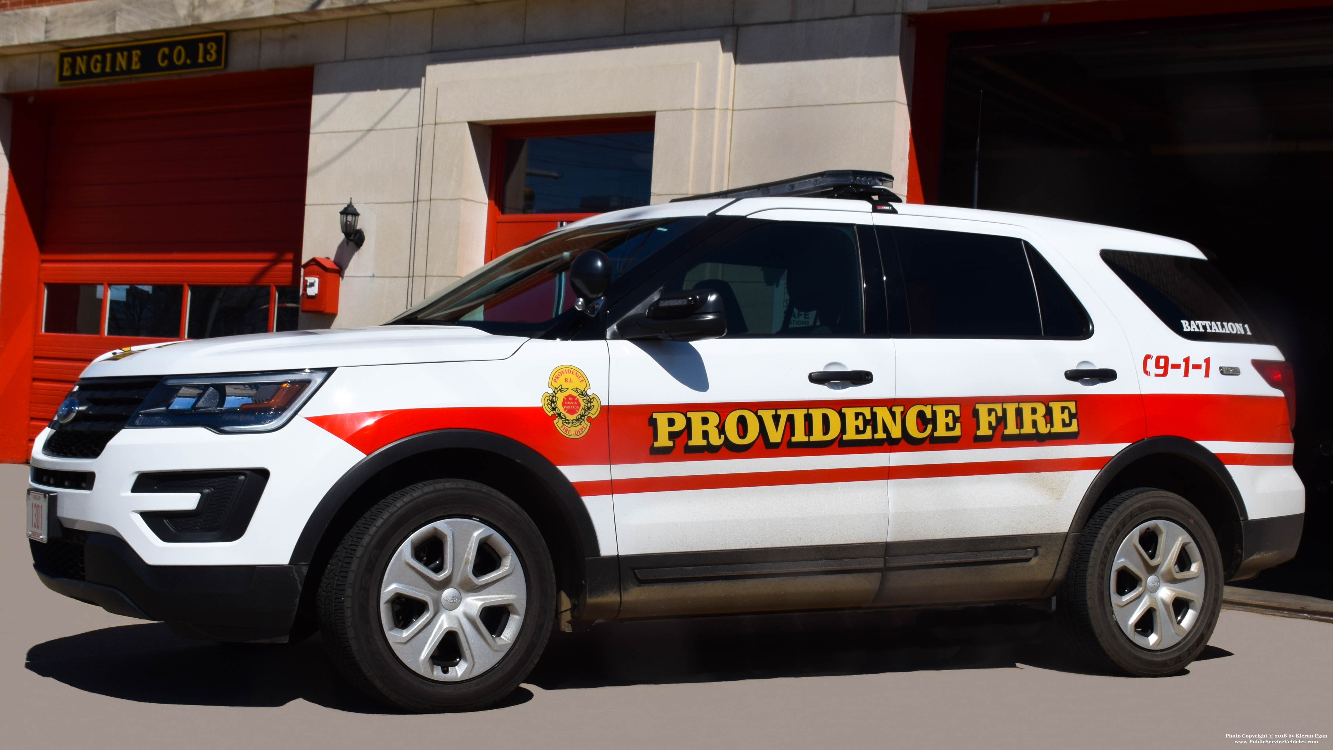 A photo  of Providence Fire
            Battalion 1, a 2018 Ford Police Interceptor Utility             taken by Kieran Egan