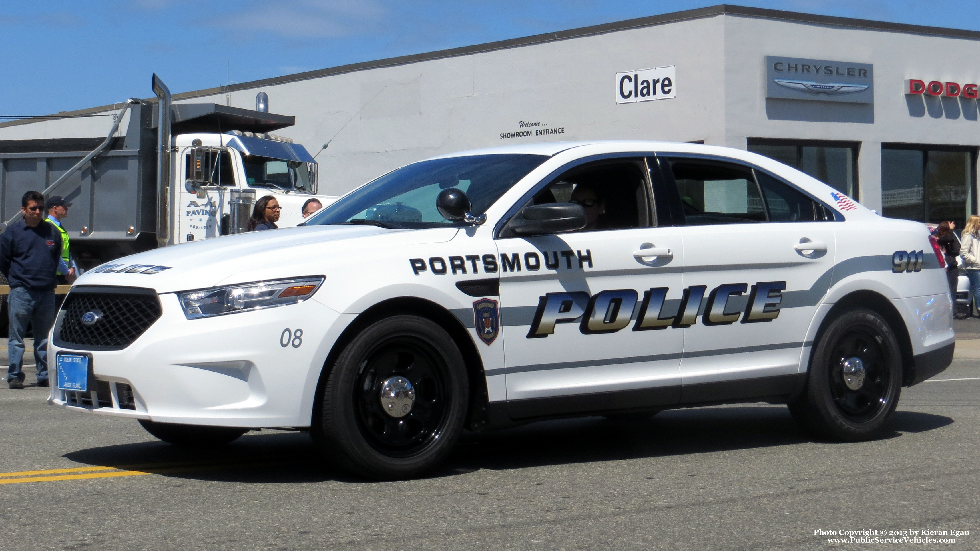 A photo  of Portsmouth Police
            Car 8, a 2013 Ford Police Interceptor Sedan             taken by Kieran Egan