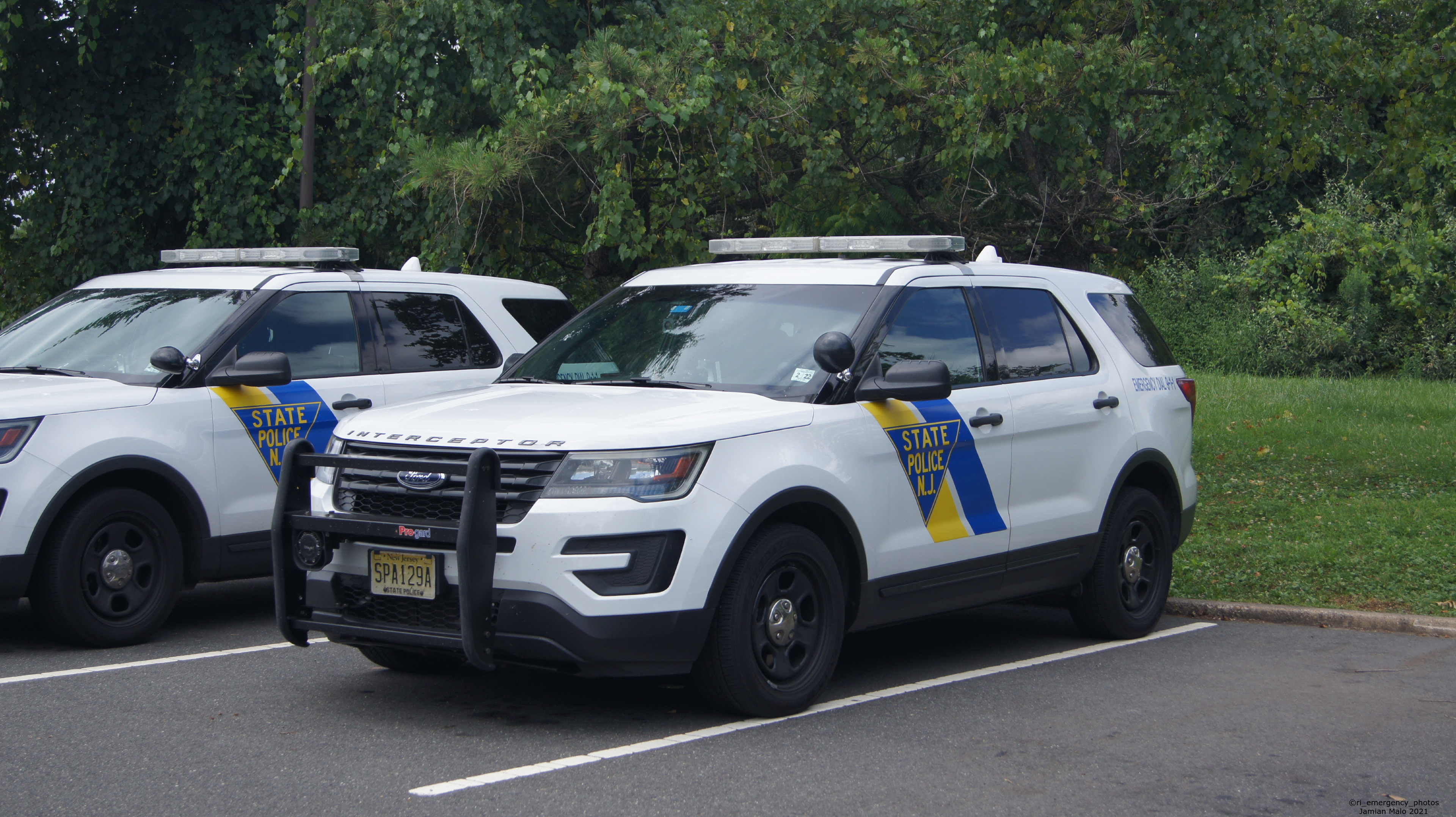 A photo  of New Jersey State Police
            Cruiser 129A, a 2017 Ford Police Interceptor Utility             taken by Jamian Malo