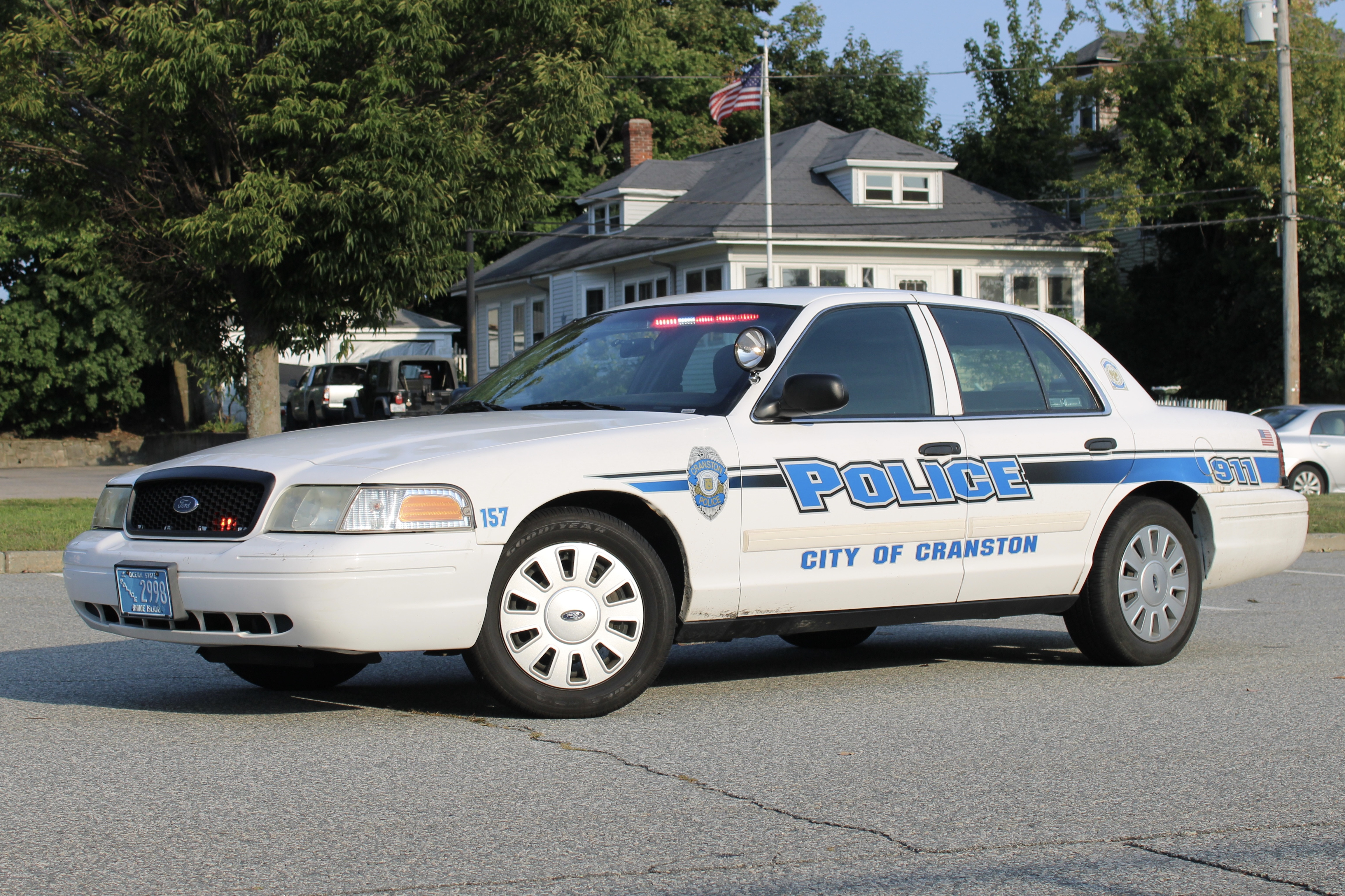 A photo  of Cranston Police
            Cruiser 157, a 2009-2011 Ford Crown Victoria Police Interceptor             taken by @riemergencyvehicles