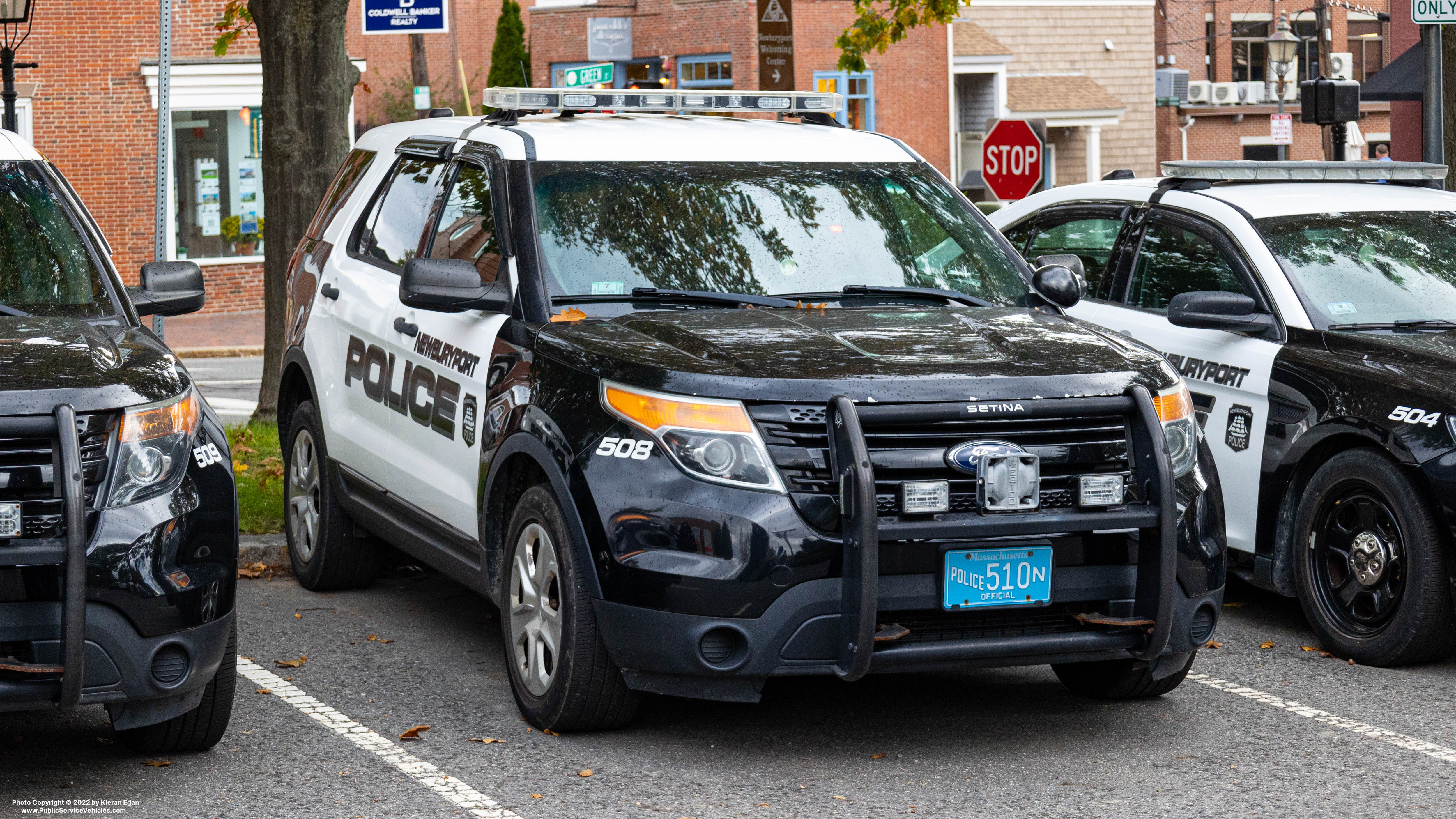 A photo  of Newburyport Police
            Cruiser 510, a 2014 Ford Police Interceptor Utility             taken by Kieran Egan