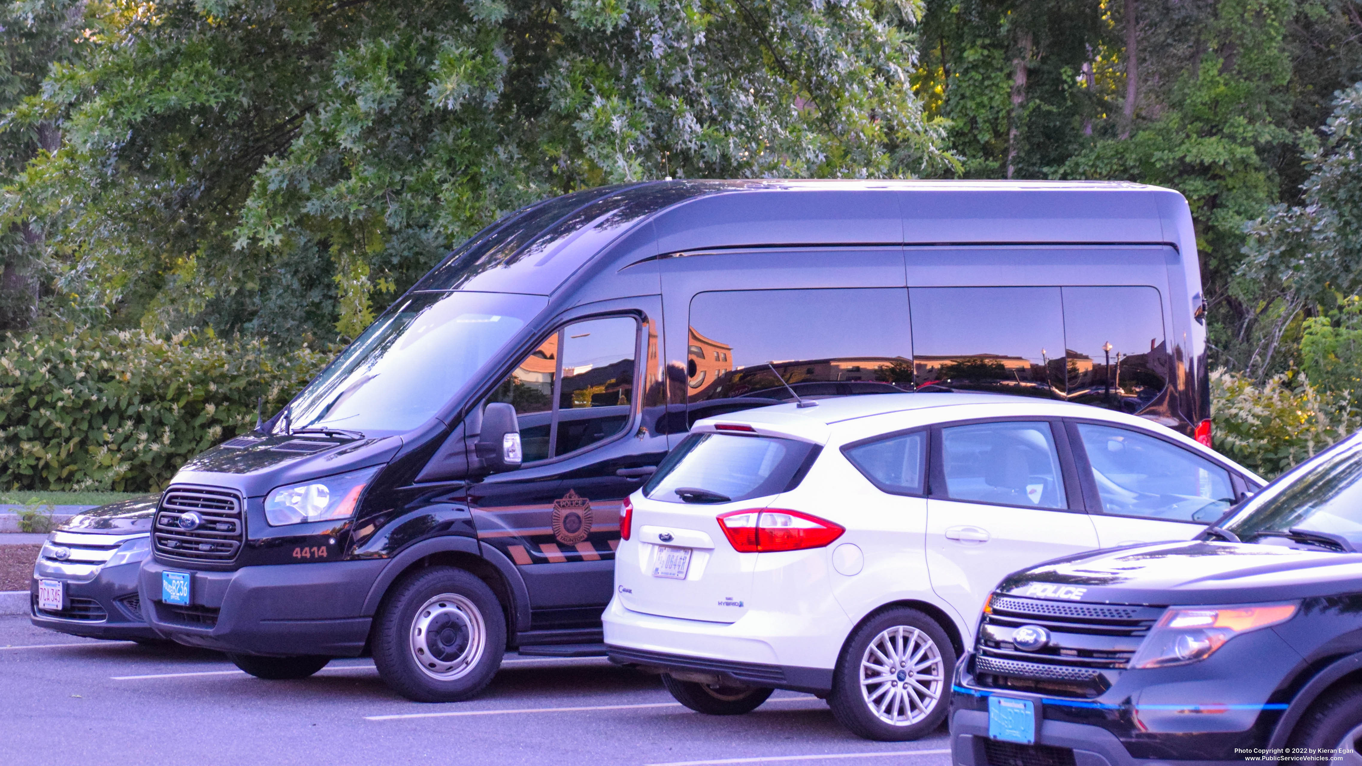 A photo  of Taunton Police
            Cruiser 4414, a 2019 Ford Transit             taken by Kieran Egan