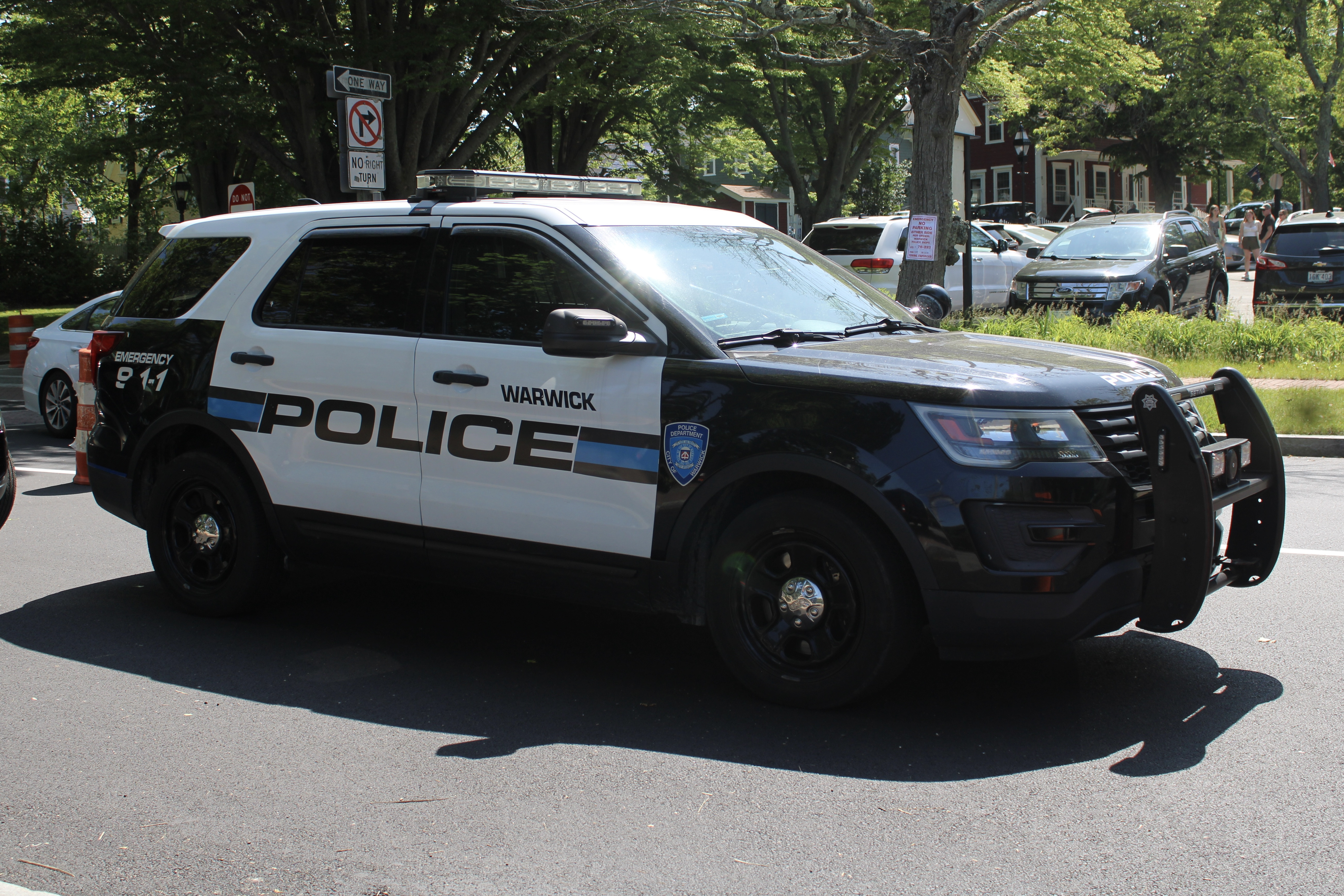 A photo  of Warwick Police
            Cruiser CP-50, a 2016 Ford Police Interceptor Utility             taken by @riemergencyvehicles