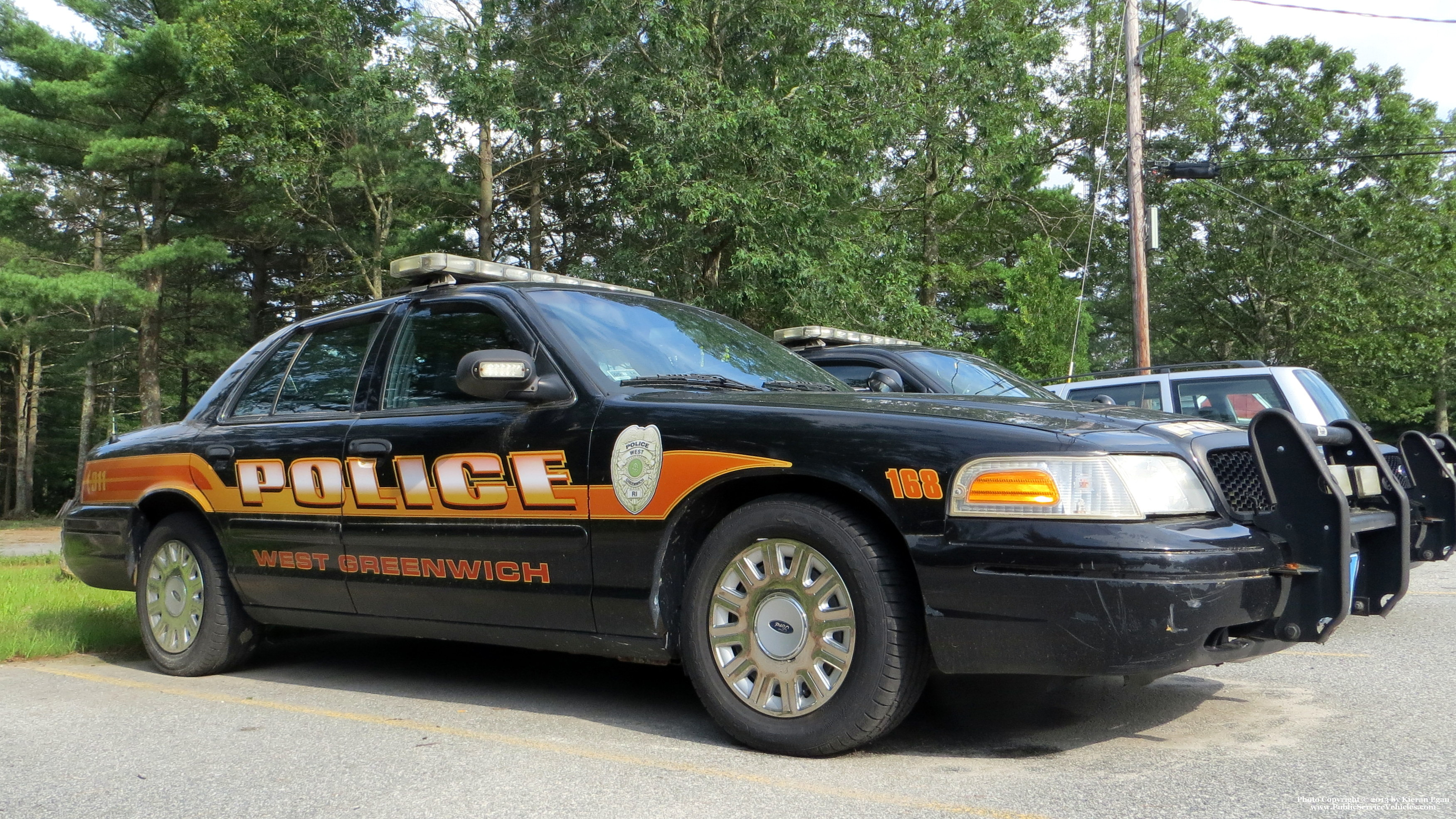 A photo  of West Greenwich Police
            Cruiser 168, a 2003-2005 Ford Crown Victoria Police Interceptor             taken by Kieran Egan