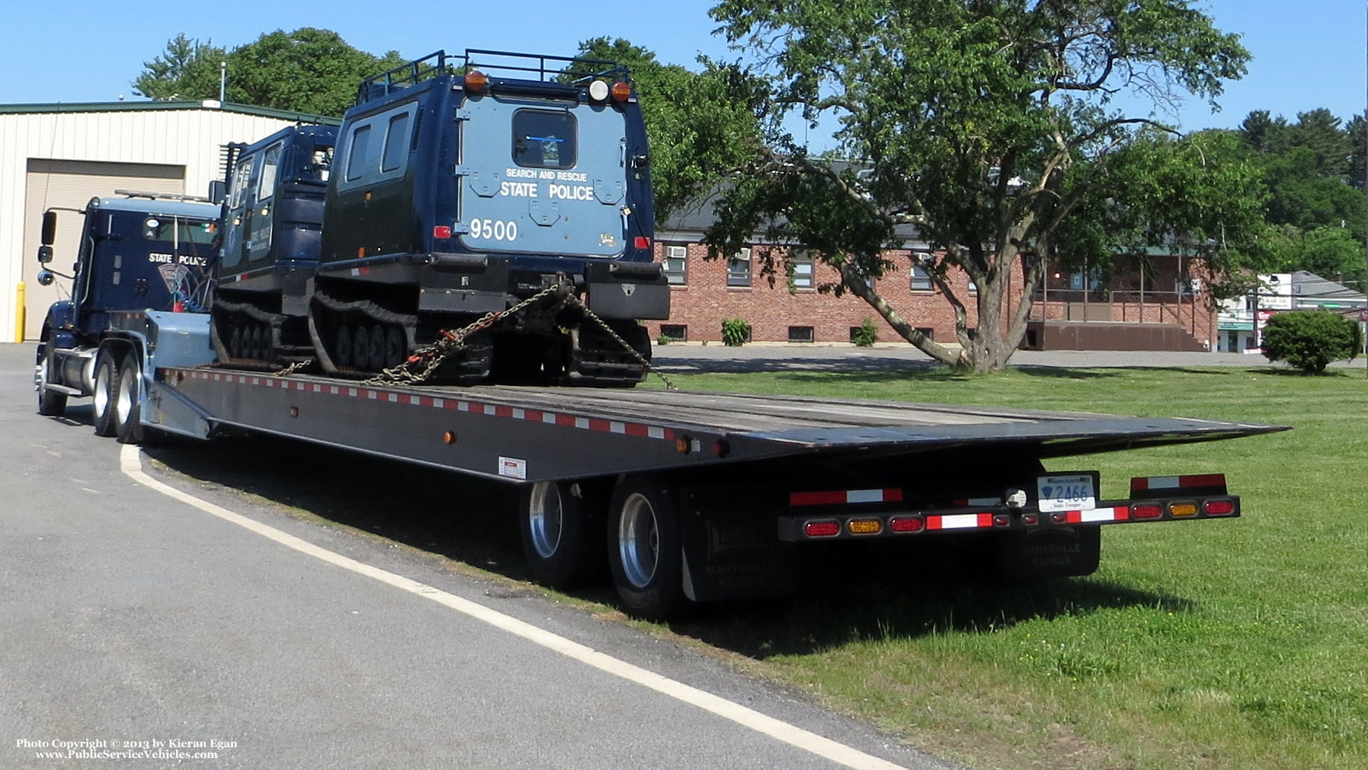 A photo  of Massachusetts State Police
            Trailer 2466, a 2000-2013 Trailer             taken by Kieran Egan
