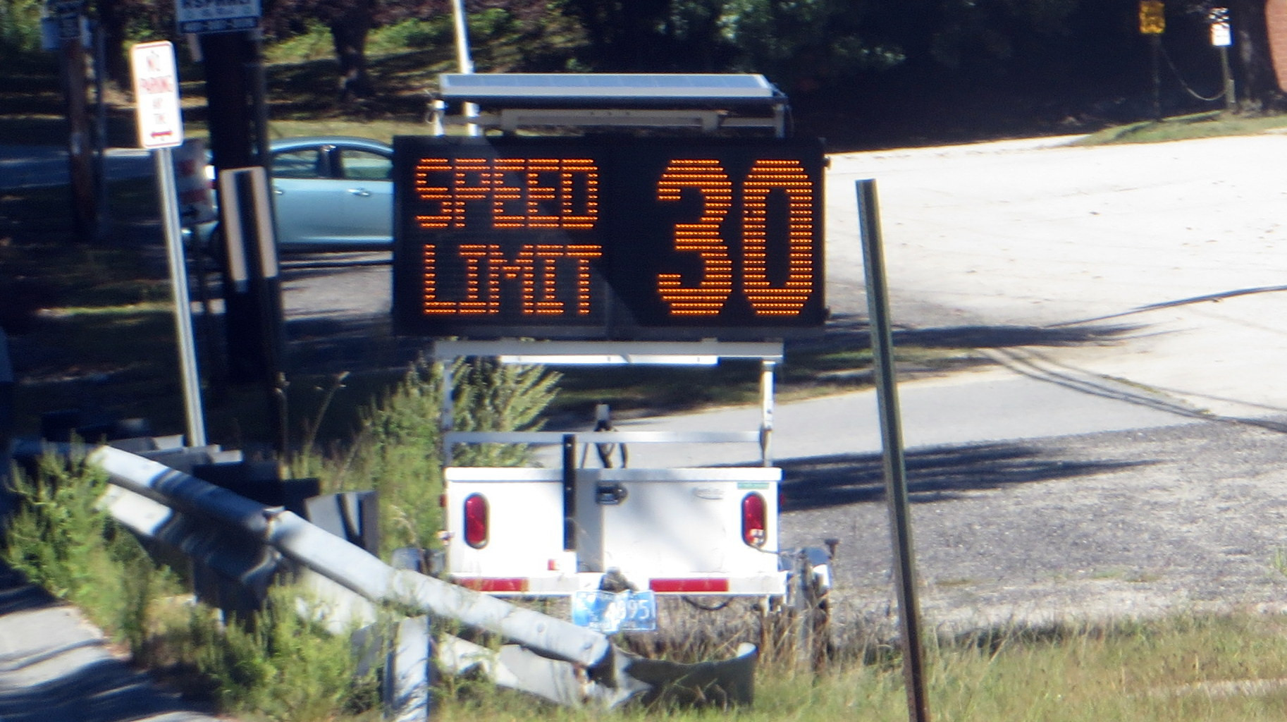 A photo  of Foster Police
            Speed Trailer 4895, a 2006-2010 All Traffic Solutions Speed Trailer             taken by Kieran Egan