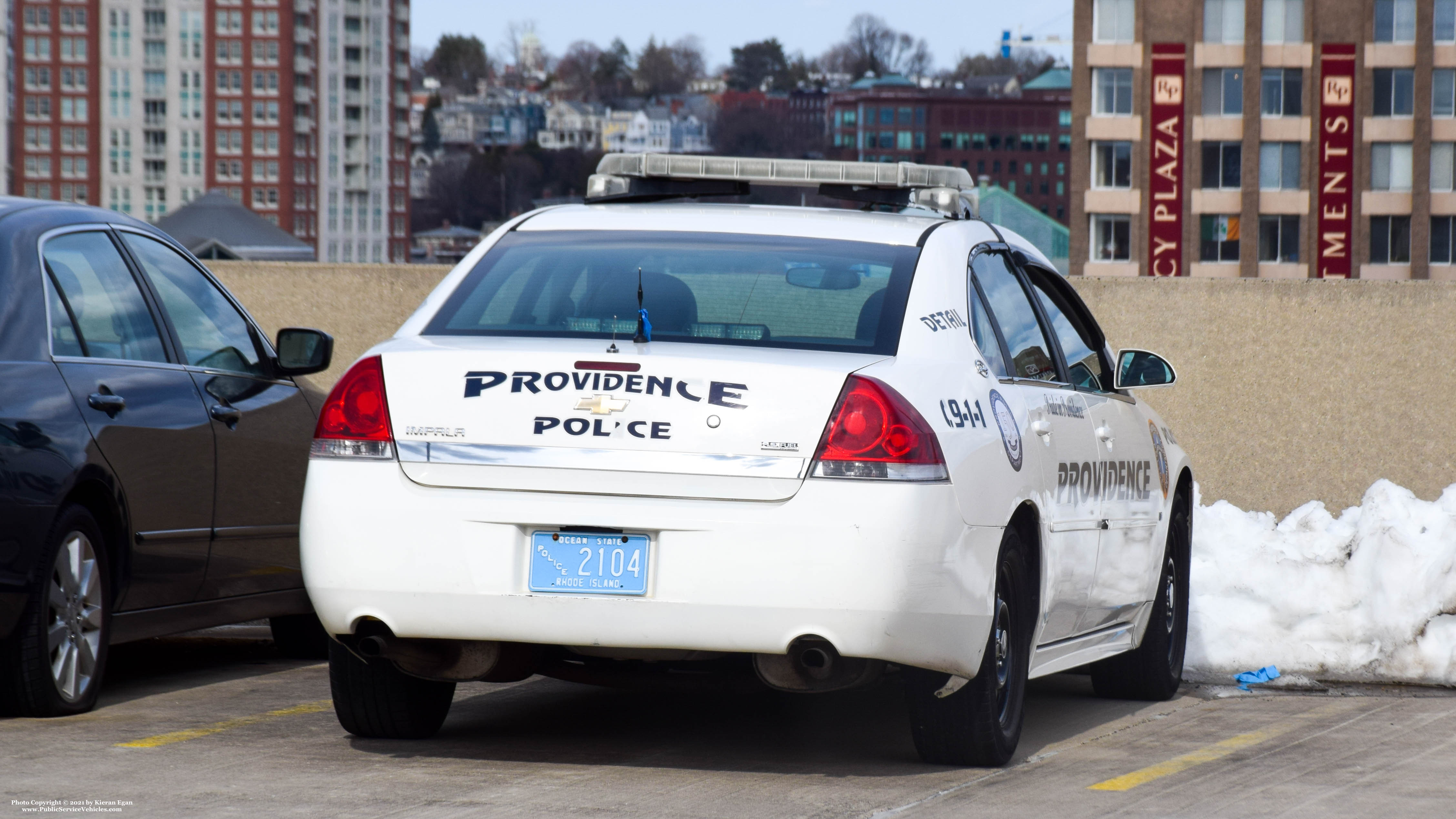A photo  of Providence Police
            Cruiser 2104, a 2009 Chevrolet Impala             taken by Kieran Egan