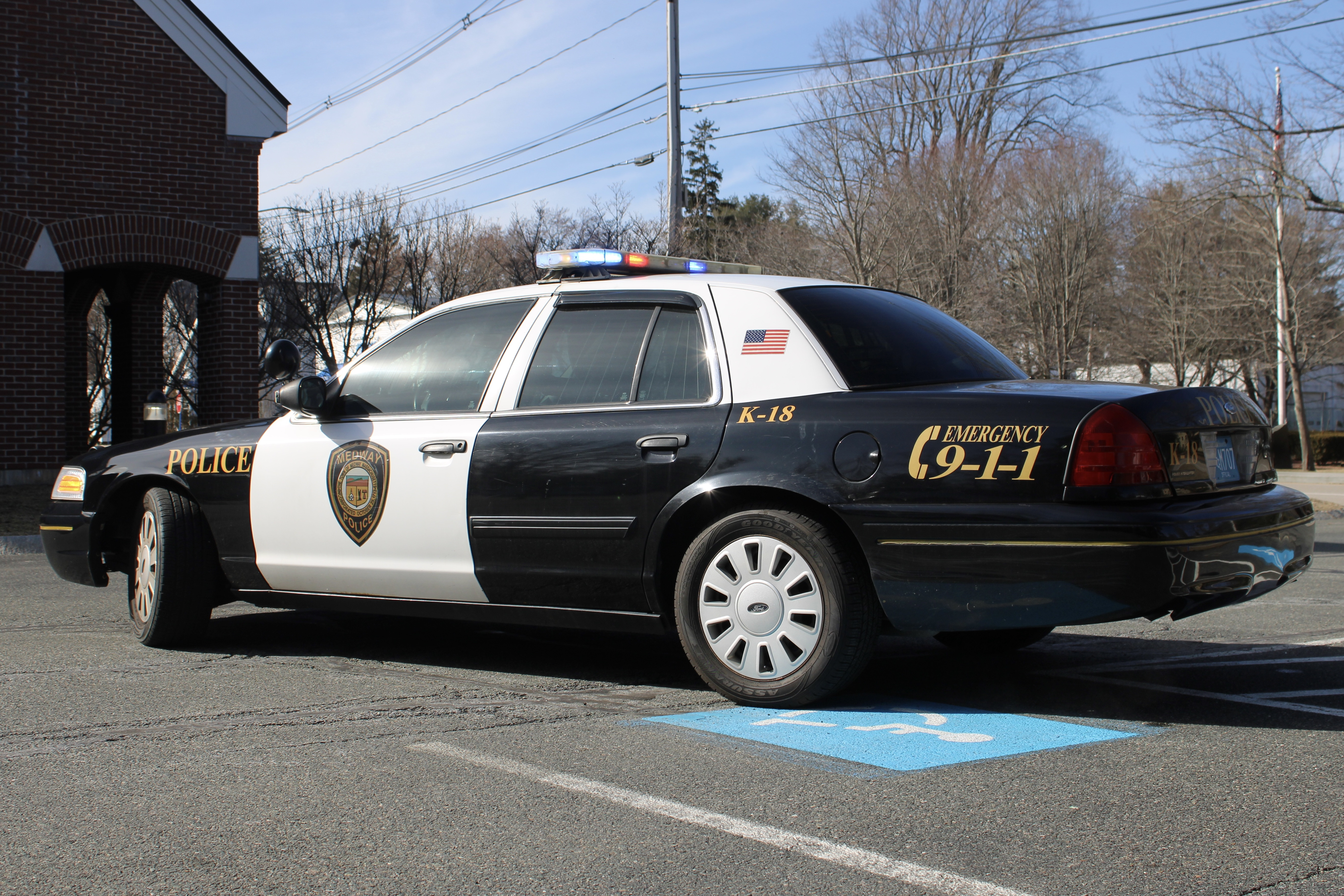 A photo  of Medway Police
            Cruiser K-18, a 2011 Ford Crown Victoria Police Interceptor             taken by @riemergencyvehicles