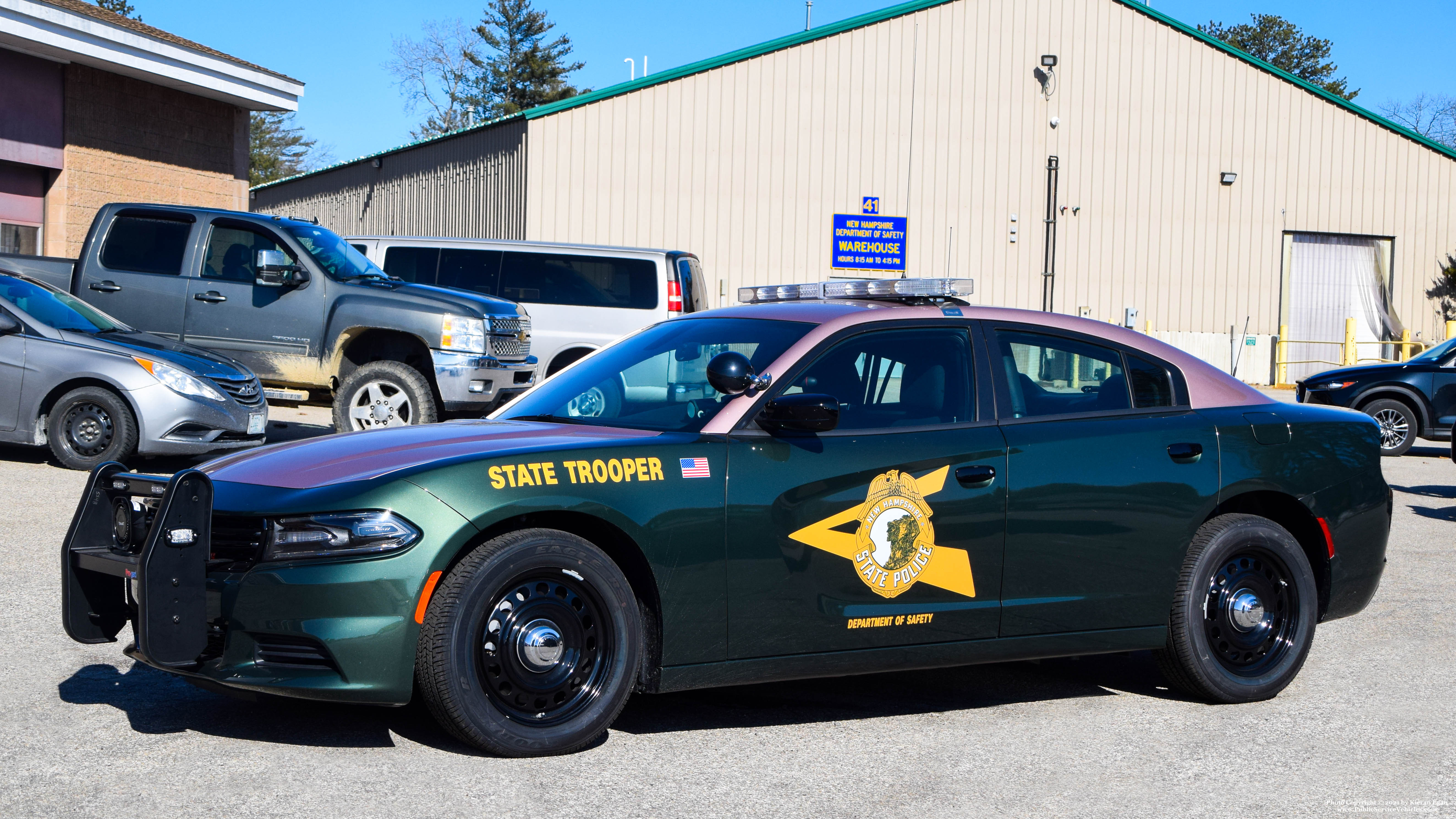 A photo  of New Hampshire State Police
            Cruiser 510, a 2020 Dodge Charger             taken by Kieran Egan