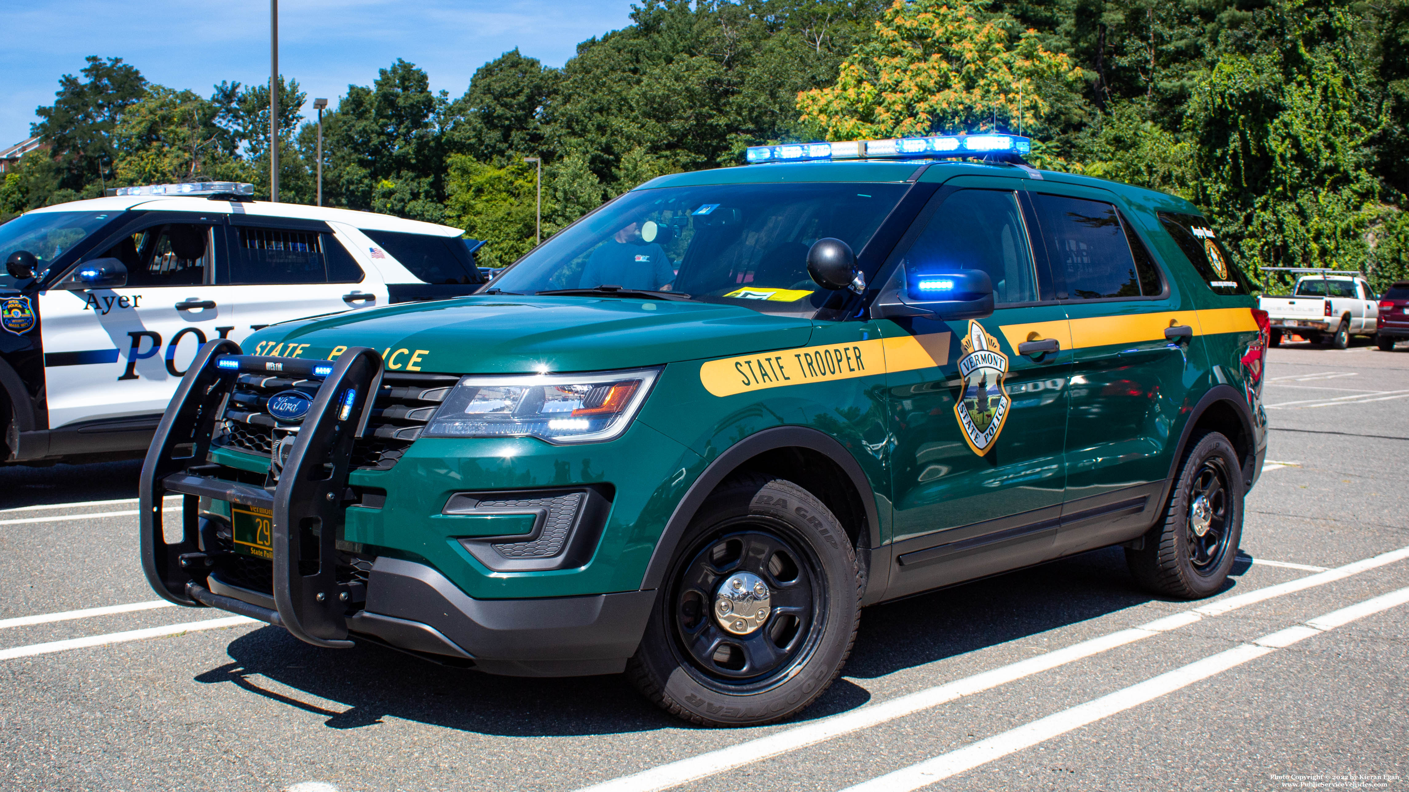 A photo  of Vermont State Police
            Cruiser 29, a 2016-2019 Ford Police Interceptor Utility             taken by Kieran Egan