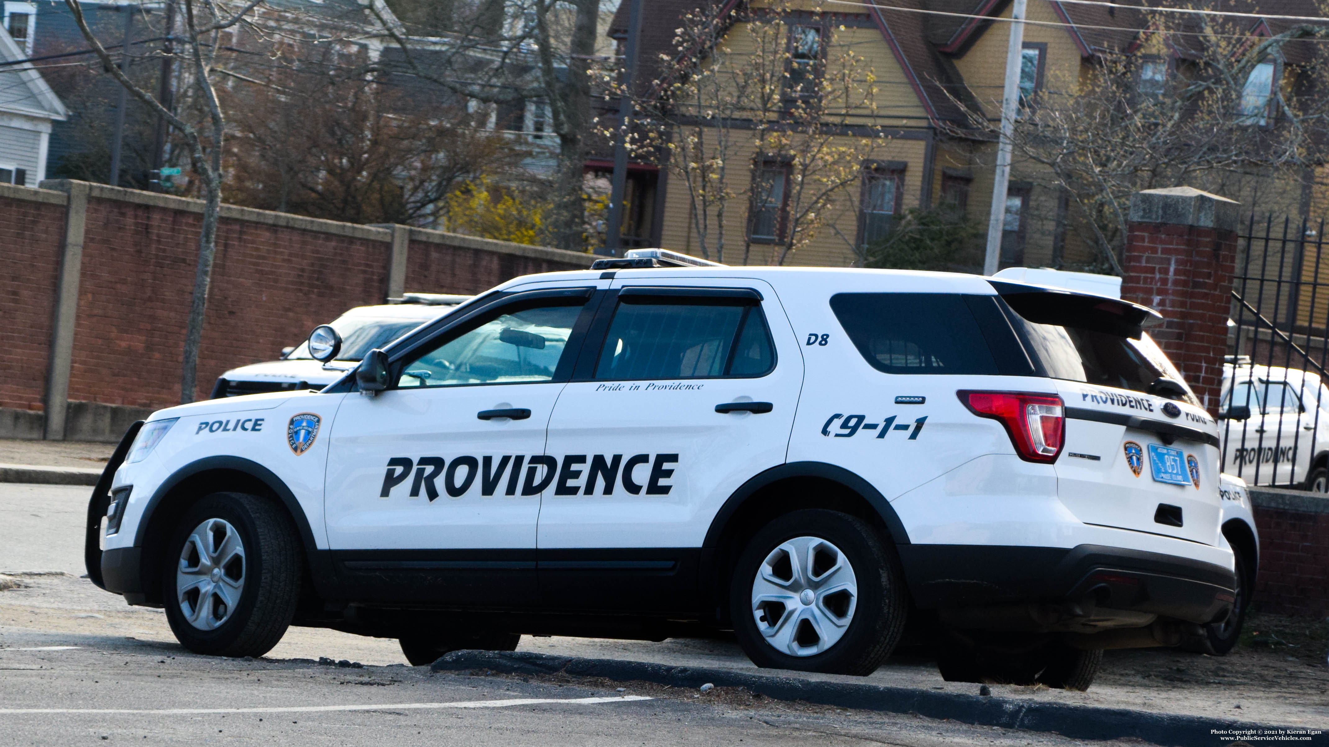 A photo  of Providence Police
            Cruiser 857, a 2017 Ford Police Interceptor Utility             taken by Kieran Egan