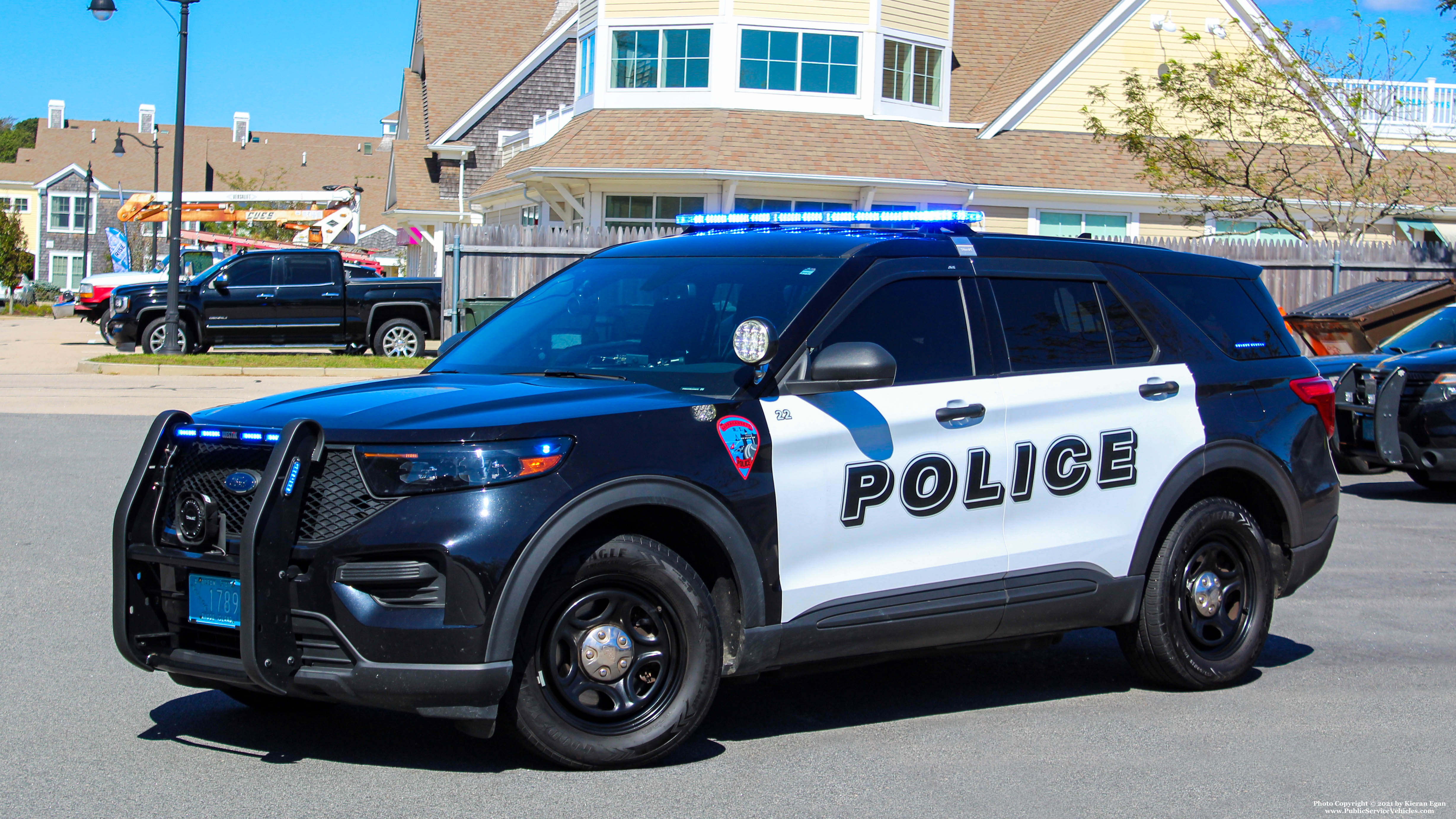 A photo  of Narragansett Police
            Car 22, a 2020 Ford Police Interceptor Utility             taken by Kieran Egan