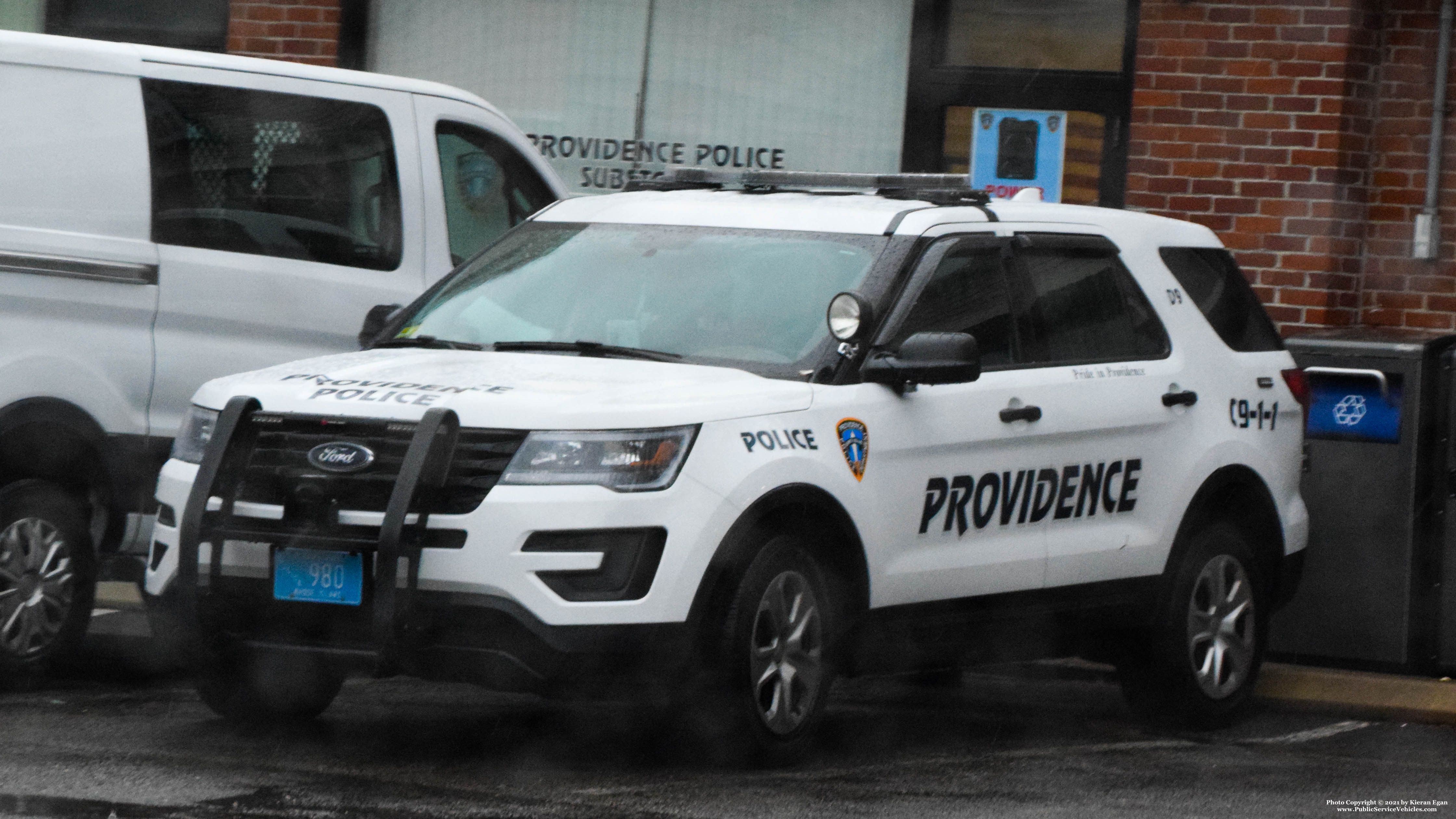 A photo  of Providence Police
            Cruiser 980, a 2017 Ford Police Interceptor Utility             taken by Kieran Egan