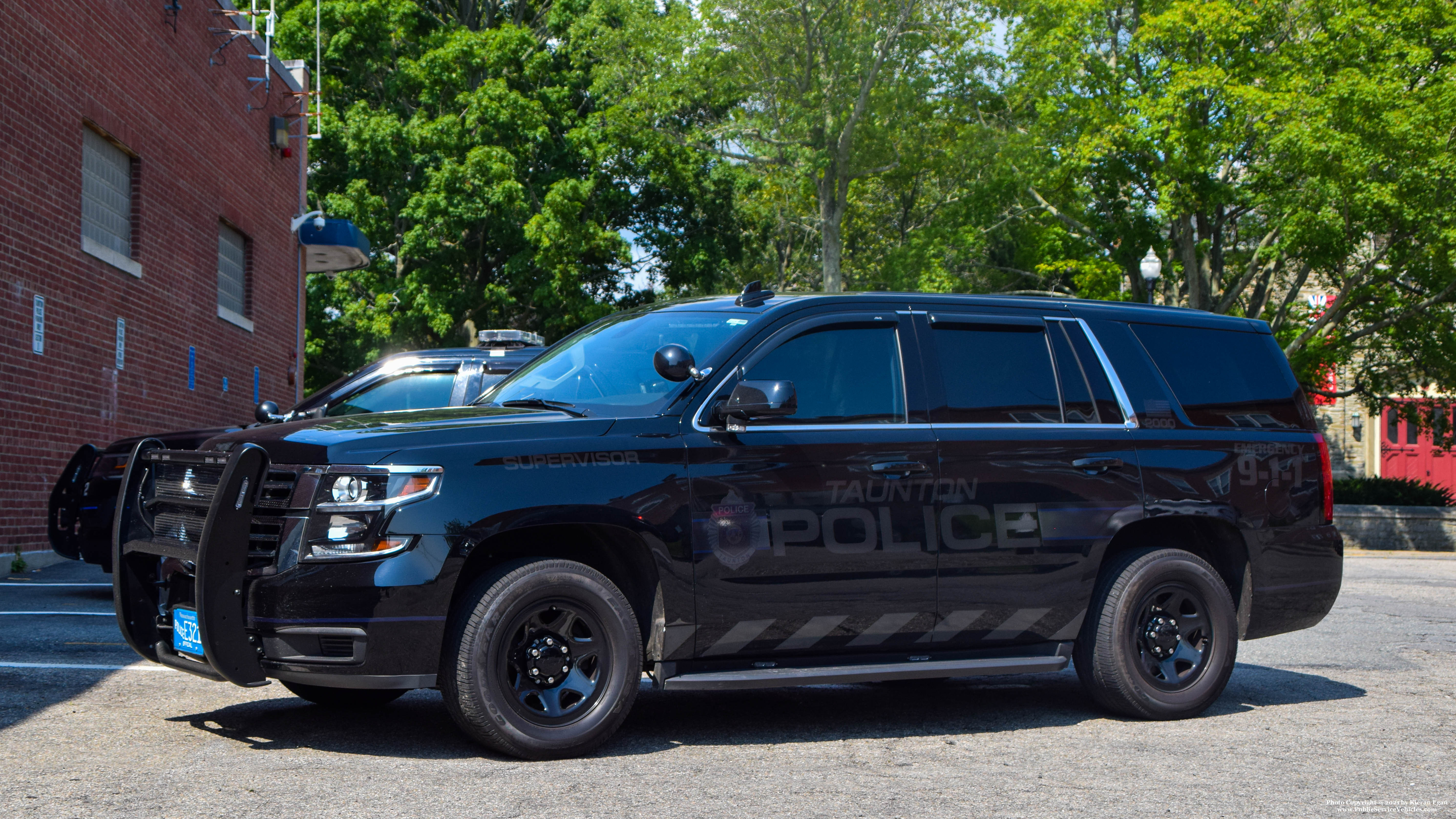 A photo  of Taunton Police
            Patrol Supervisor's Unit, a 2020 Chevrolet Tahoe             taken by Kieran Egan